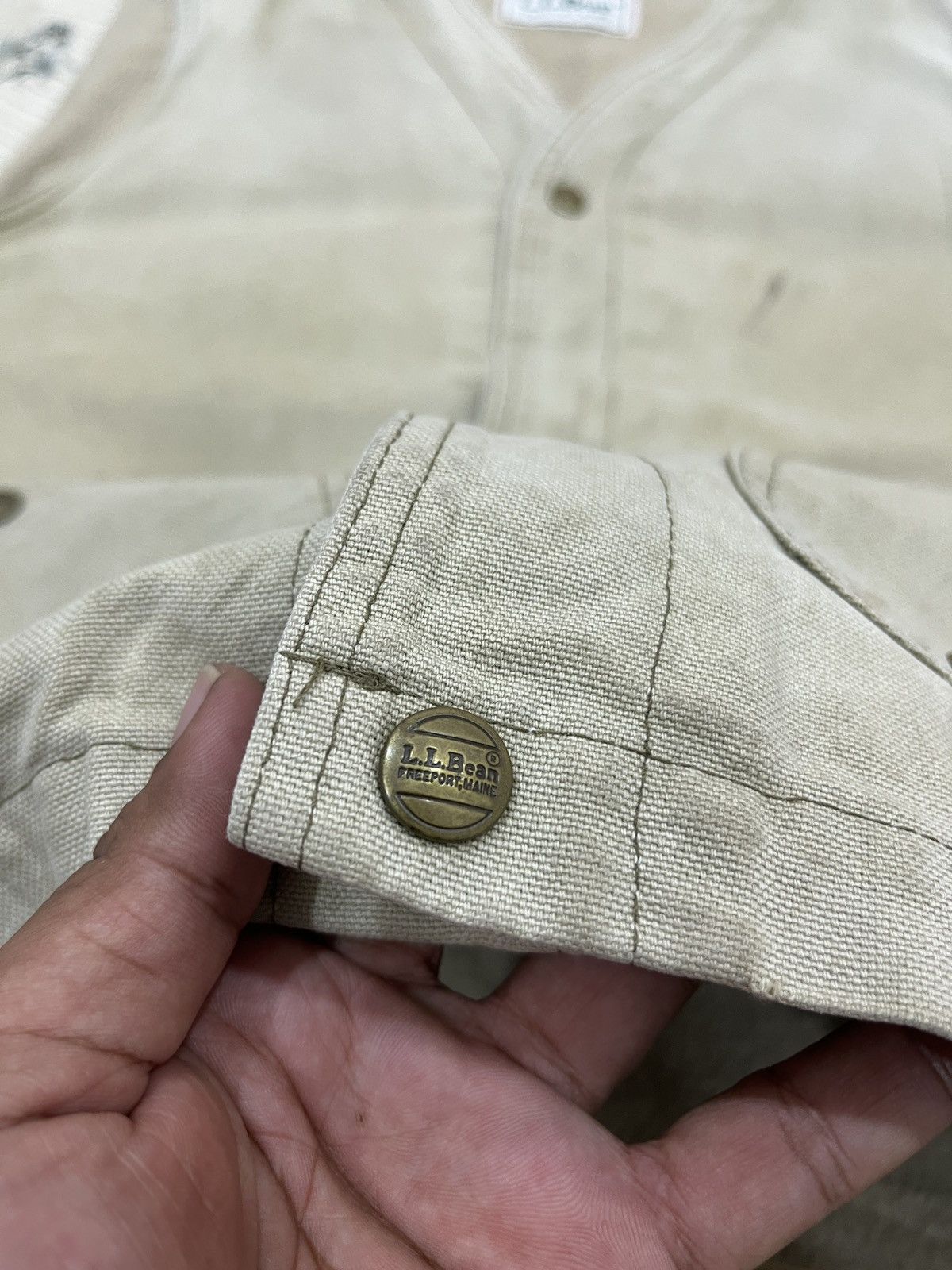 L.L. Bean × Vintage (Yy). VINTAGE LL BEAN DISTRESSED VEST Size US M / EU 48-50 / 2 - 8 Thumbnail