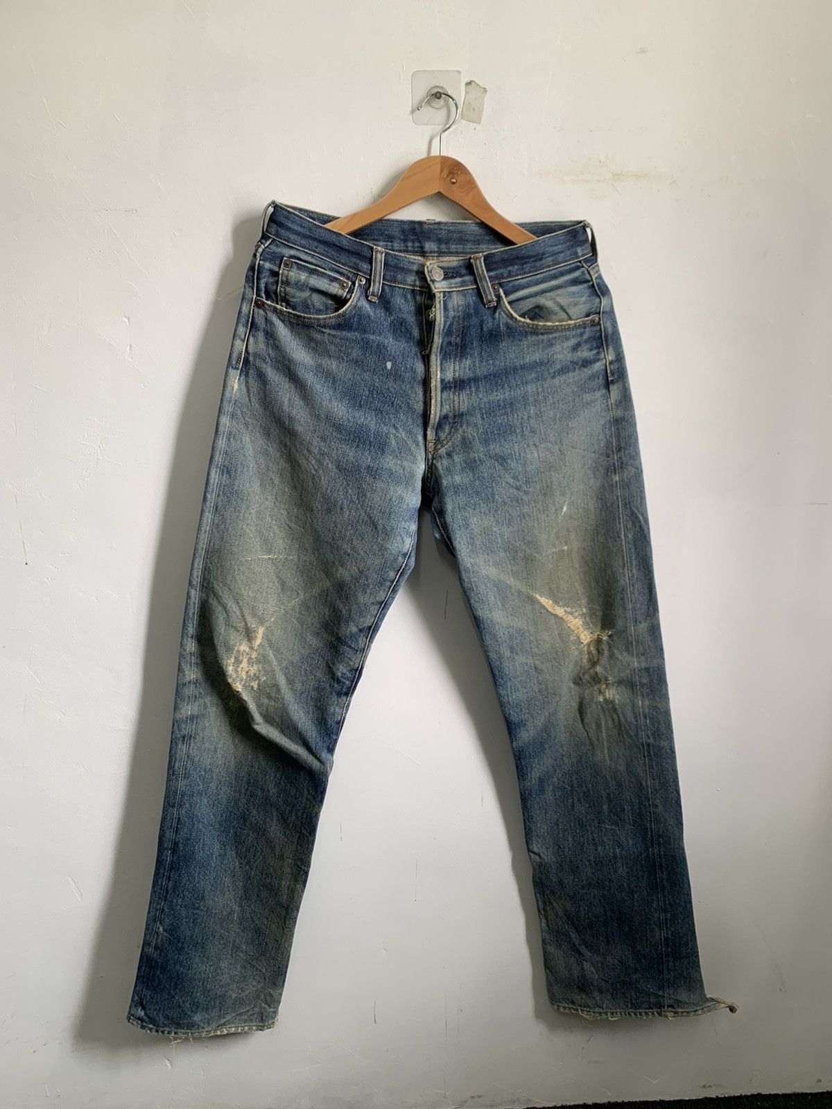 Kapital Bow and Arrow Selvedge Distressed Jeans Denim Size US 31 - 1 Thumbnail