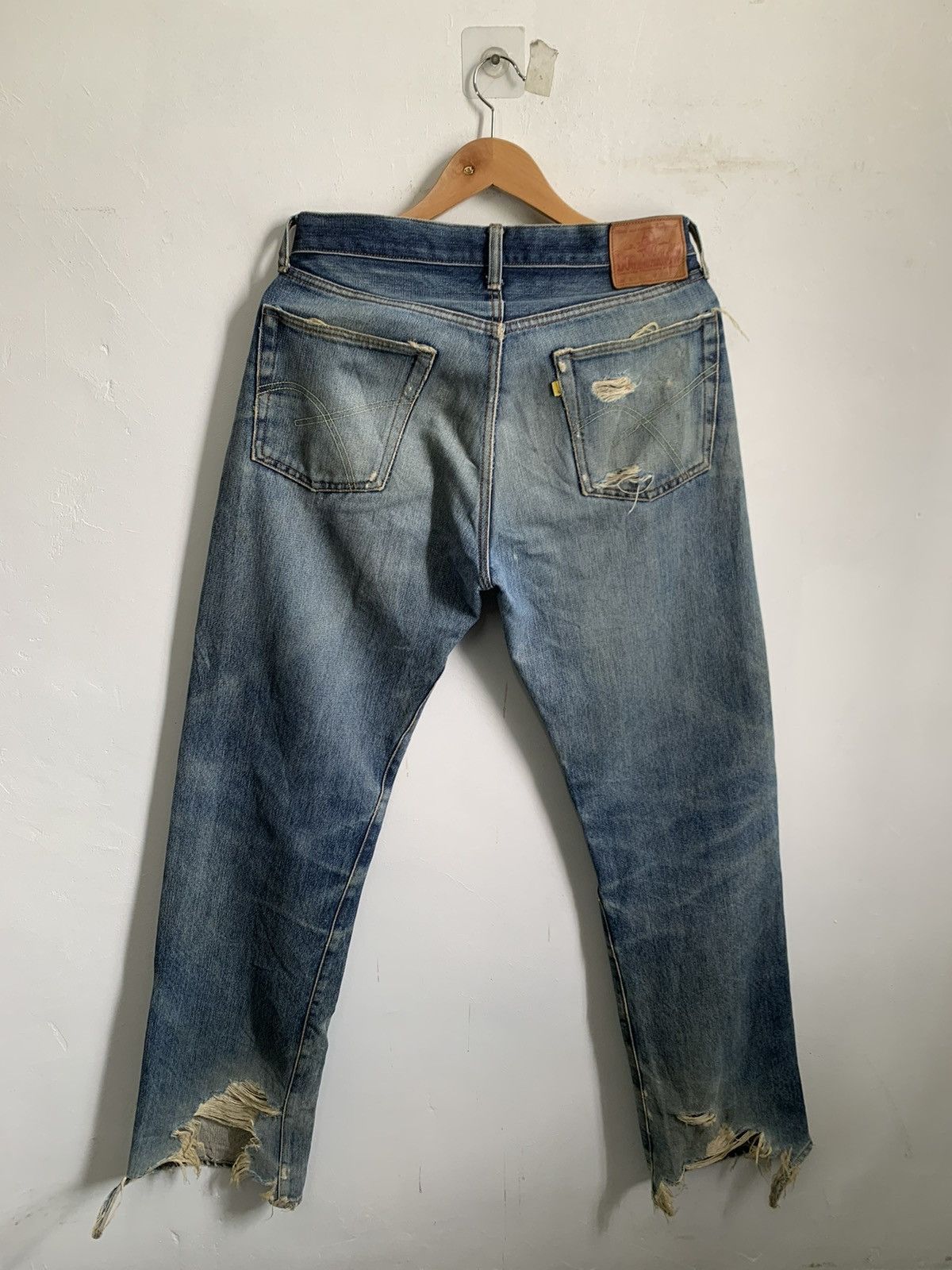 Kapital Bow and Arrow Selvedge Distressed Jeans Denim Size US 31 - 2 Thumbnail