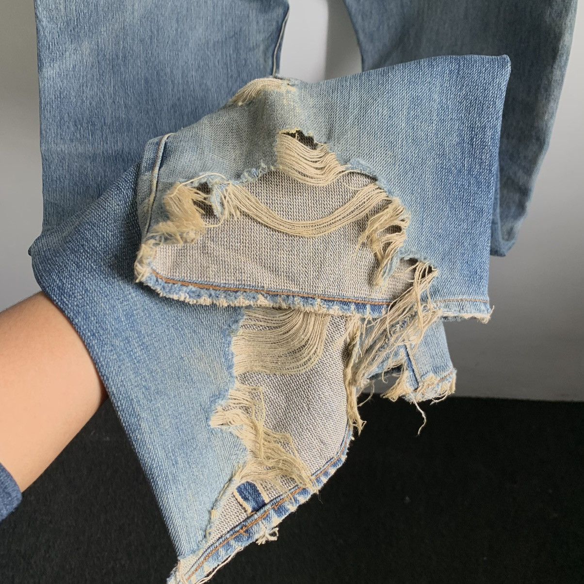 Kapital Bow and Arrow Selvedge Distressed Jeans Denim Size US 31 - 13 Thumbnail