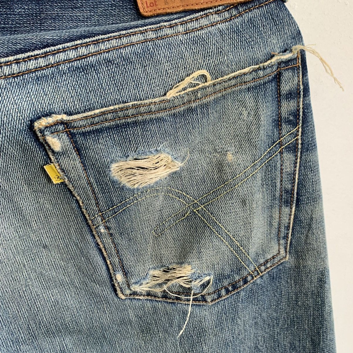 Kapital Bow and Arrow Selvedge Distressed Jeans Denim Size US 31 - 10 Thumbnail