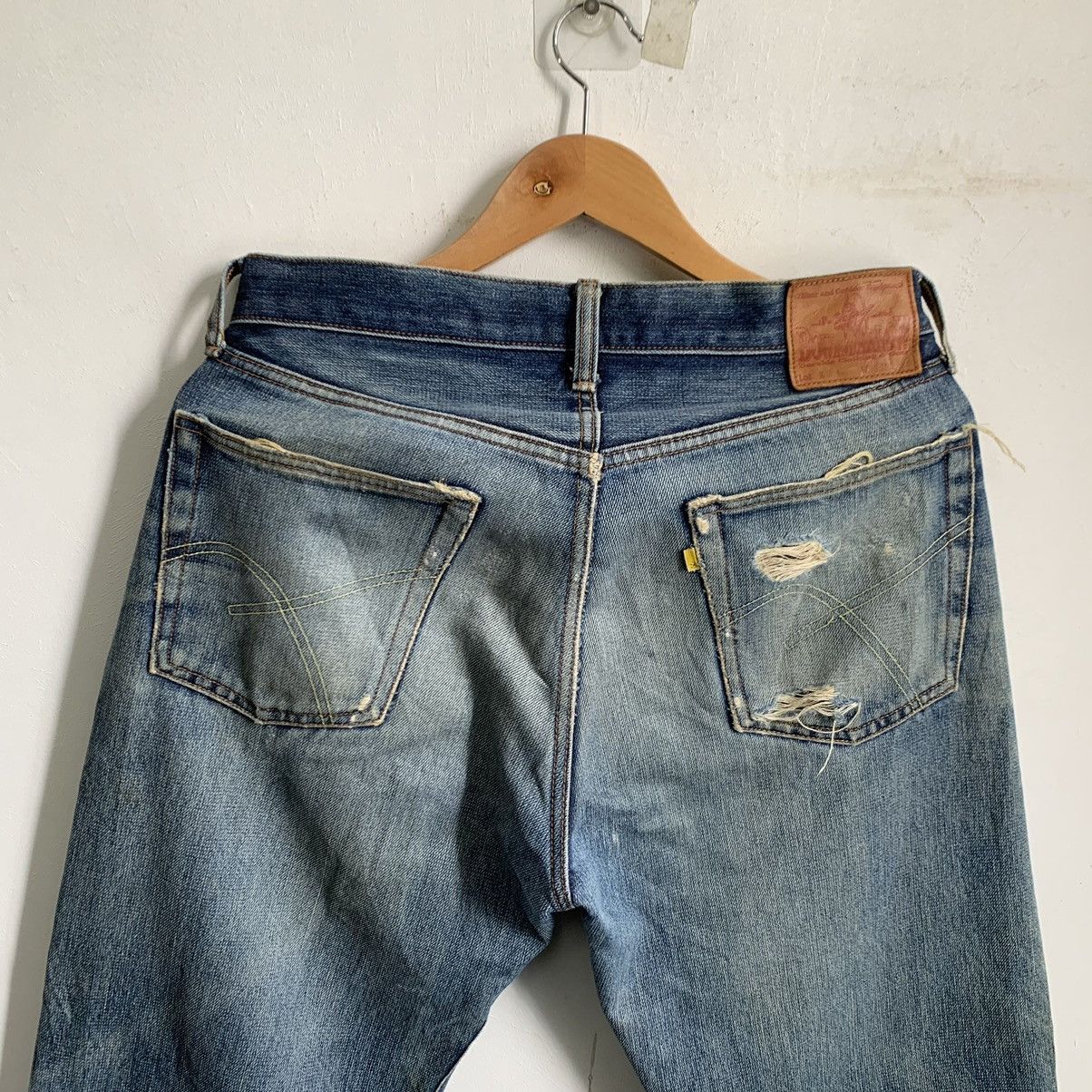 Kapital Bow and Arrow Selvedge Distressed Jeans Denim Size US 31 - 9 Thumbnail