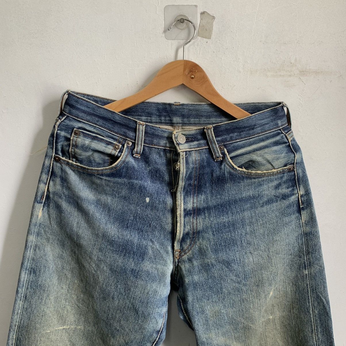 Kapital Bow and Arrow Selvedge Distressed Jeans Denim Size US 31 - 3 Thumbnail