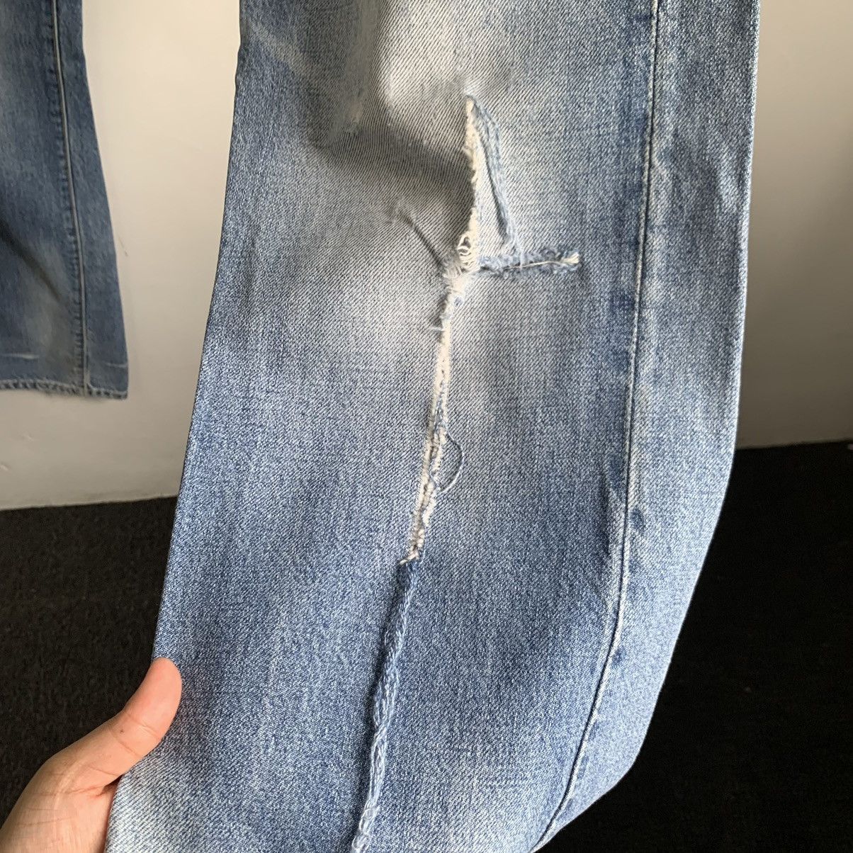 Hysteric Glamour Namitatsu Selvedge Distressed Jeans Denim Size US 31 - 6 Thumbnail
