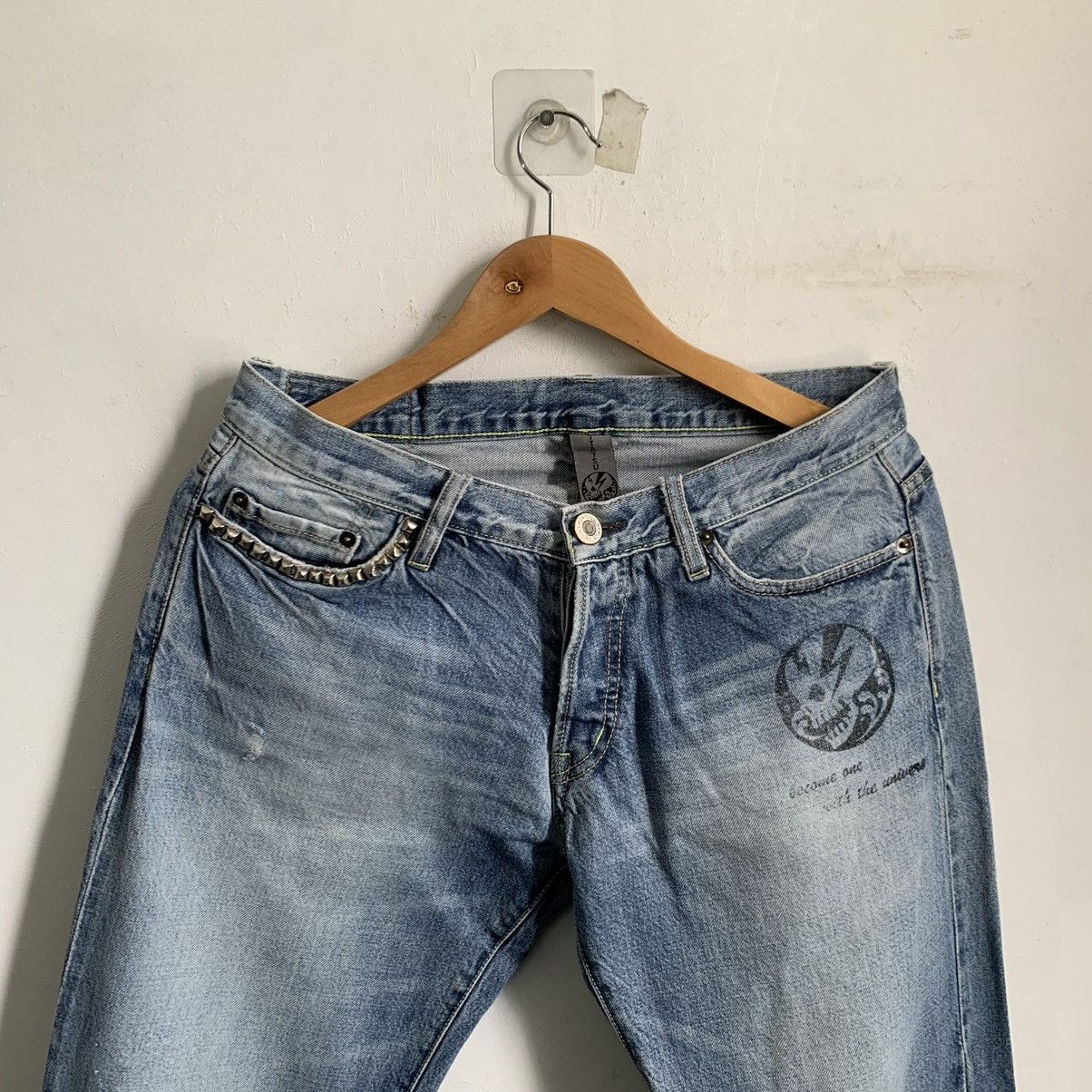 Hysteric Glamour Namitatsu Selvedge Distressed Jeans Denim Size US 31 - 3 Thumbnail
