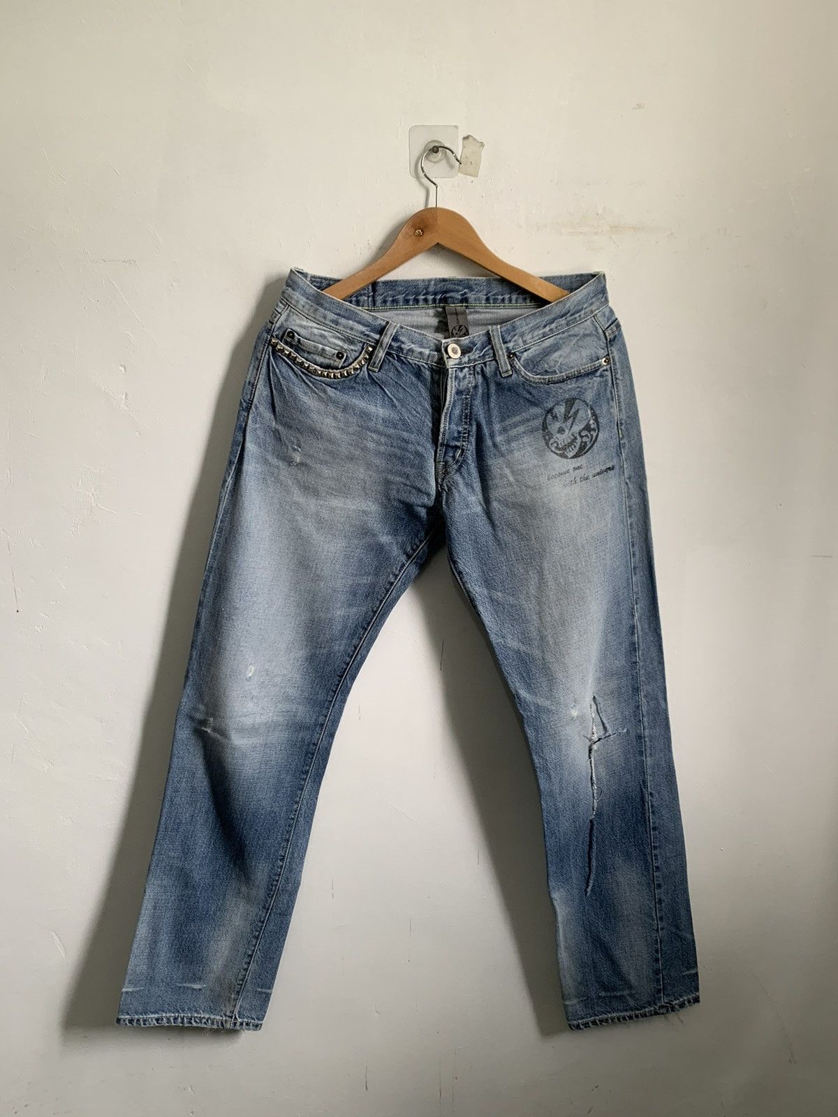 Hysteric Glamour Namitatsu Selvedge Distressed Jeans Denim Size US 31 - 1 Thumbnail