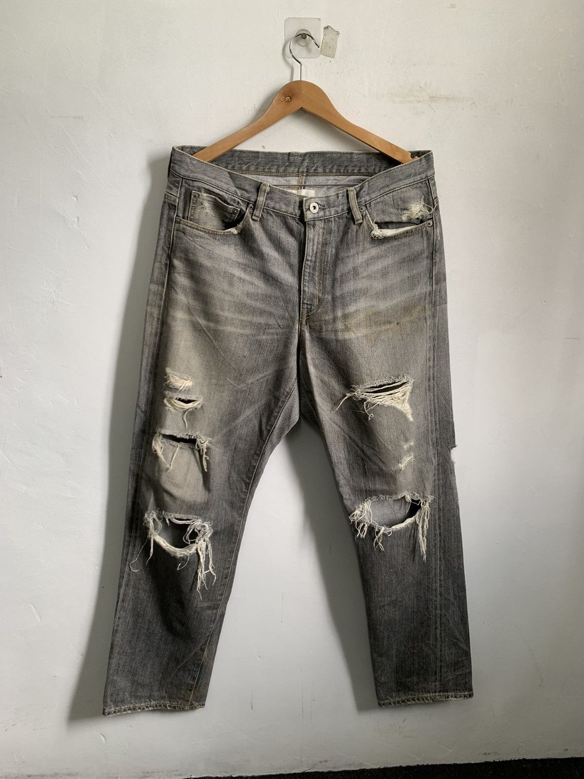 Lump Distressed Jeans Denim Mix8