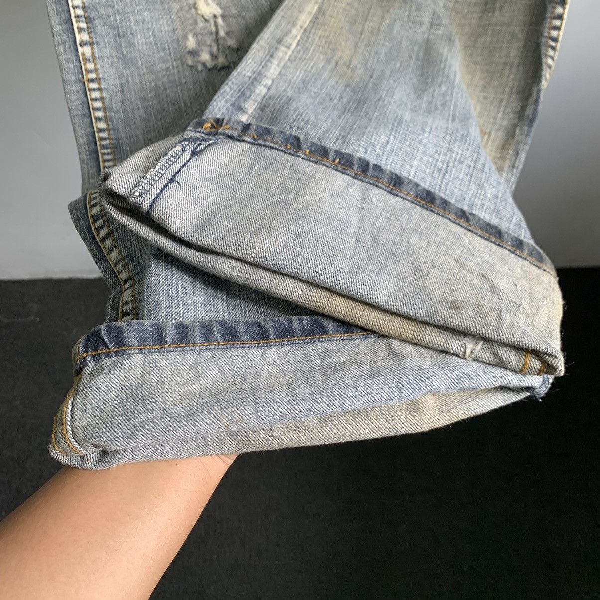 semanticdesign Semantic Design Flare Distressed Jeans Denim Mix8 Size US 32 / EU 48 - 10 Thumbnail