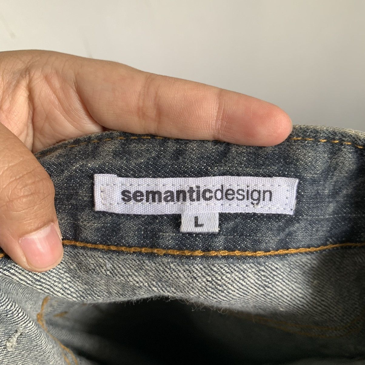 semanticdesign Semantic Design Flare Distressed Jeans Denim Mix8 Size US 32 / EU 48 - 14 Thumbnail