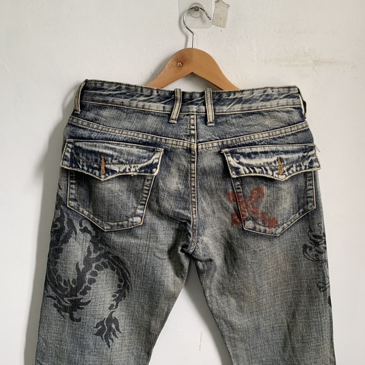 semanticdesign Semantic Design Flare Distressed Jeans Denim Mix8 Size US 32 / EU 48 - 11 Thumbnail