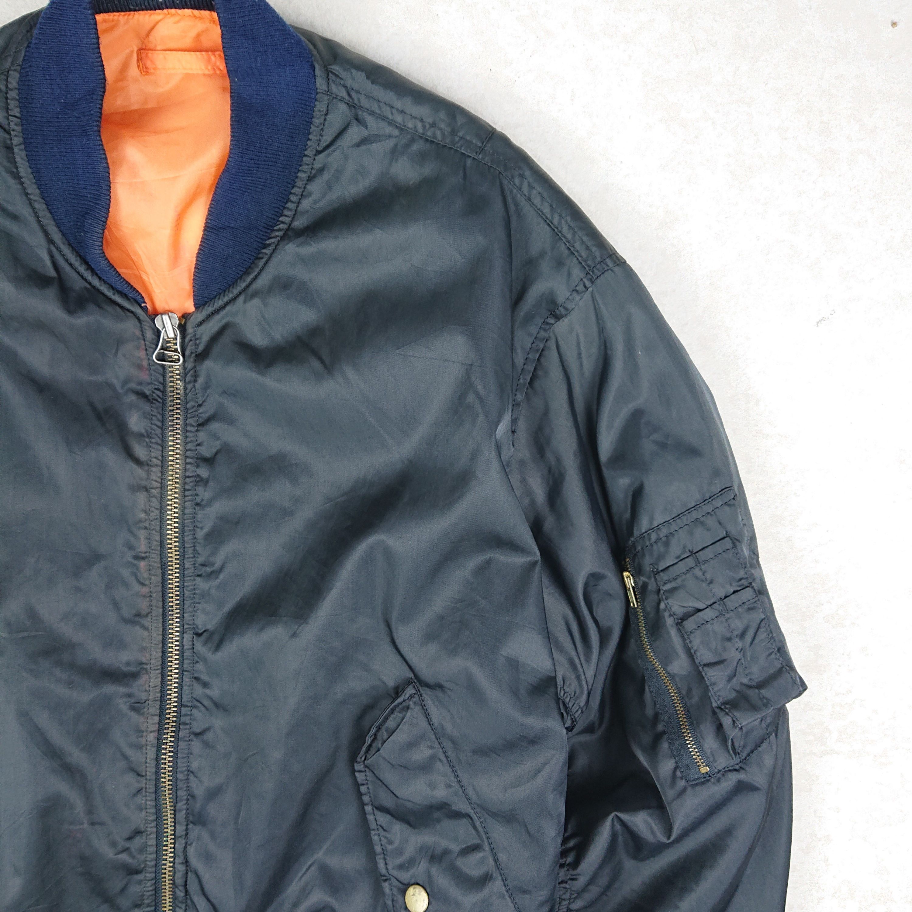 Other Vintage Jacket Black Intermediate MA-1 Air Force Size US L / EU 52-54 / 3 - 2 Thumbnail