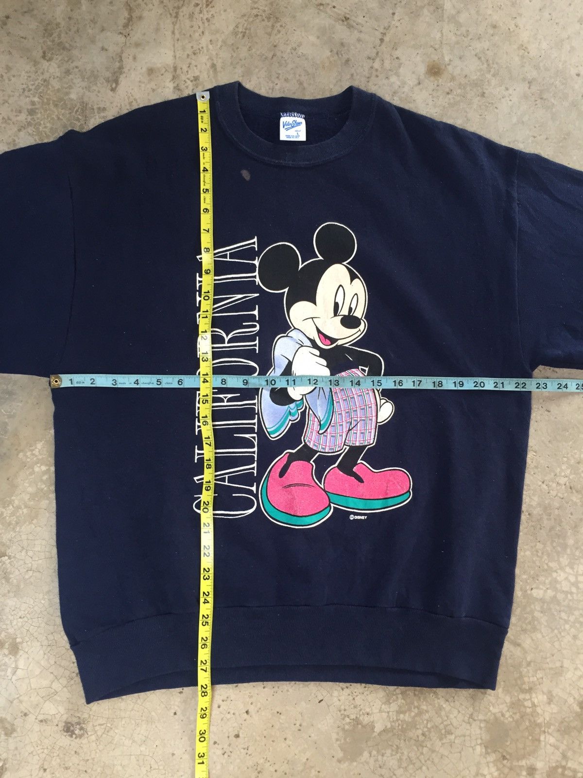 Disney × Velva Sheen × Vintage Vintage Mickey Mouse California crewneck pullover Size US L / EU 52-54 / 3 - 10 Thumbnail