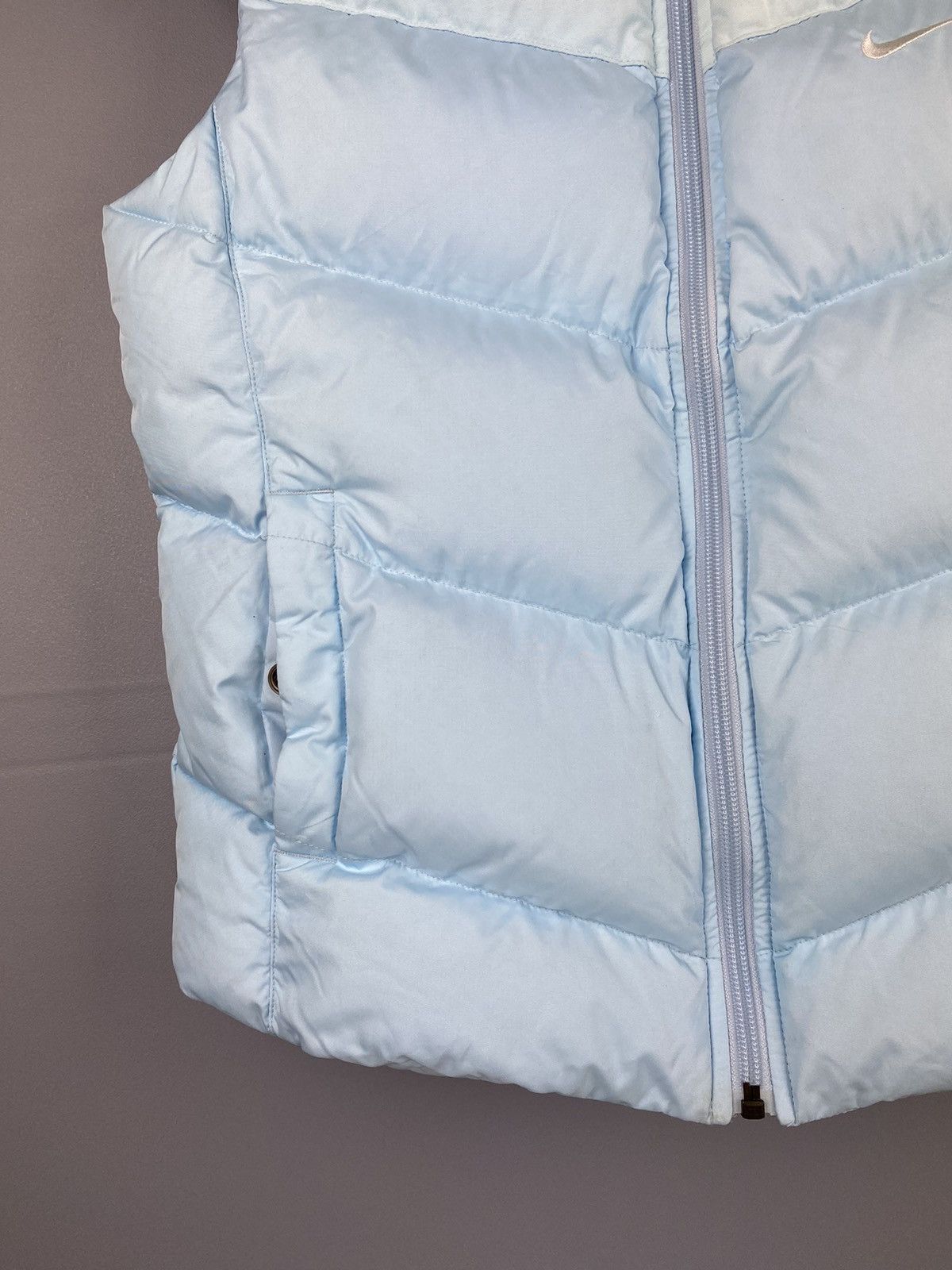 Nike Rare Vintage Nike Down Puffer Vest Y2K Gilet Drill Full Zip Size XS / US 0-2 / IT 36-38 - 4 Thumbnail
