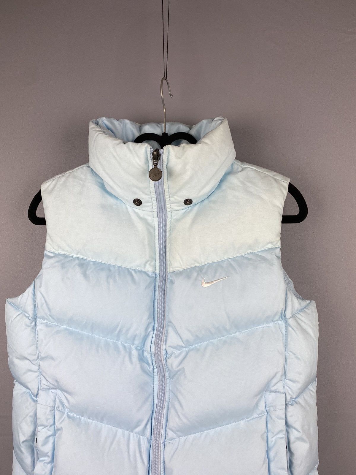 Nike Rare Vintage Nike Down Puffer Vest Y2K Gilet Drill Full Zip Size XS / US 0-2 / IT 36-38 - 2 Thumbnail