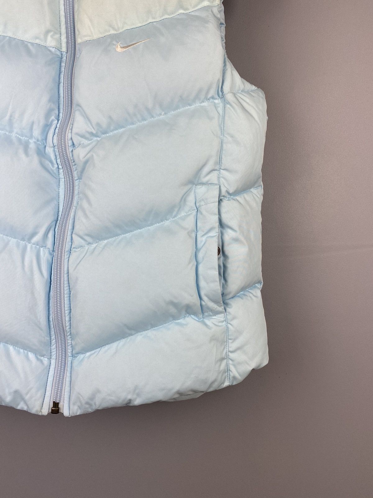 Nike Rare Vintage Nike Down Puffer Vest Y2K Gilet Drill Full Zip Size XS / US 0-2 / IT 36-38 - 3 Thumbnail