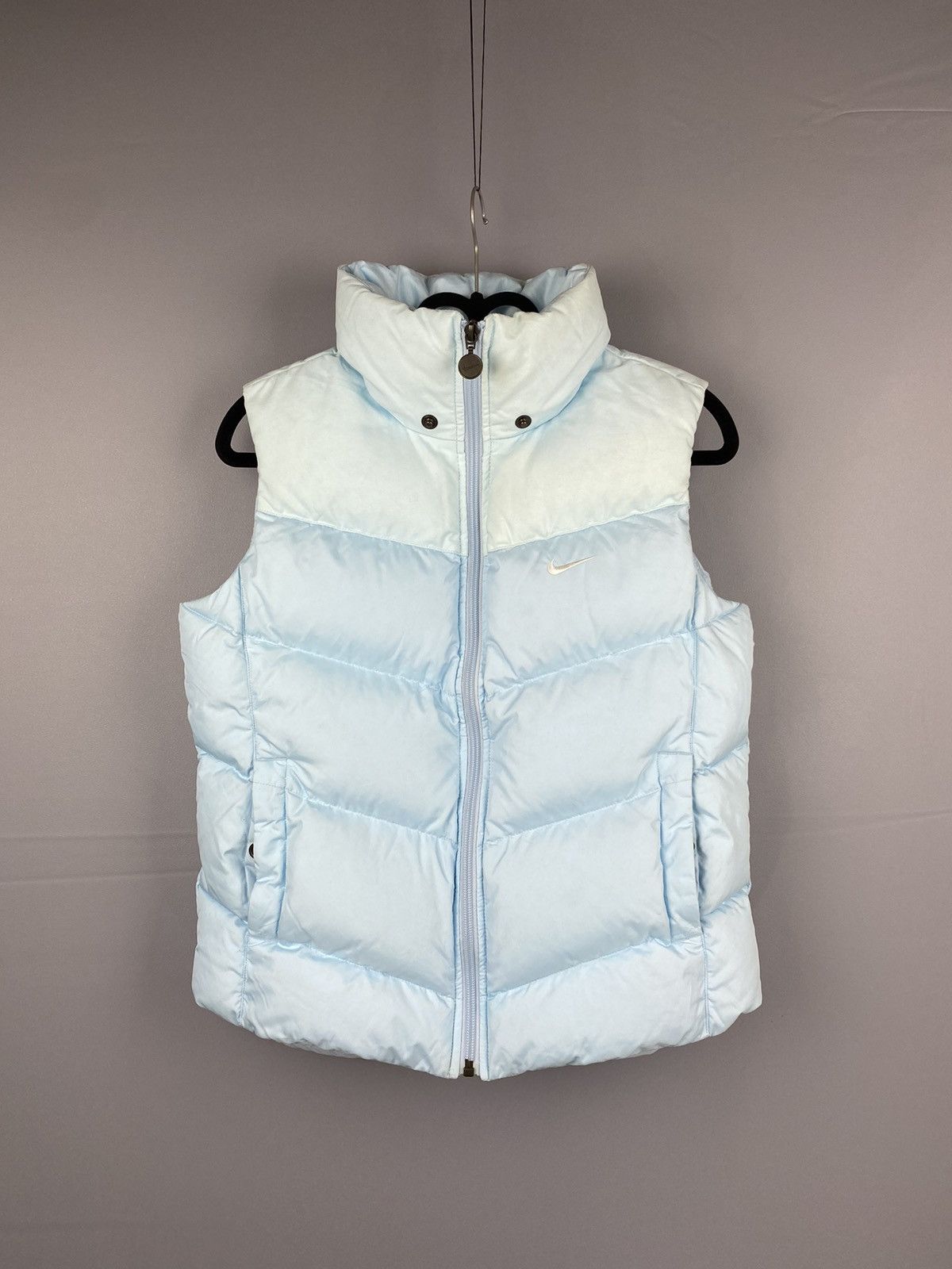 Nike Rare Vintage Nike Down Puffer Vest Y2K Gilet Drill Full Zip Size XS / US 0-2 / IT 36-38 - 1 Thumbnail