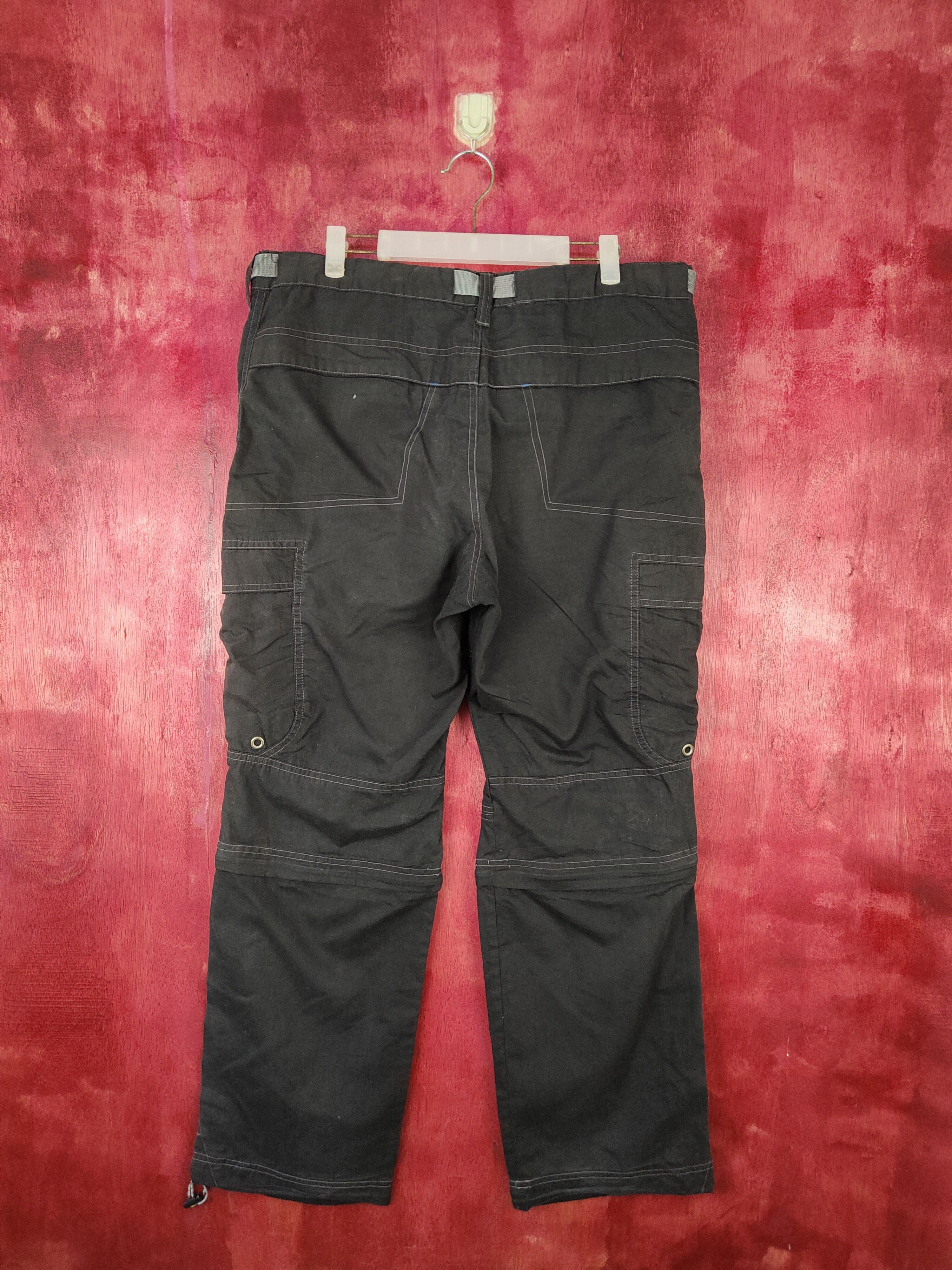 Japanese Brand × Vintage Japanese Brand Black Multi Pocket Tactical Cargo Pants #S498 Size US 35 - 7 Thumbnail