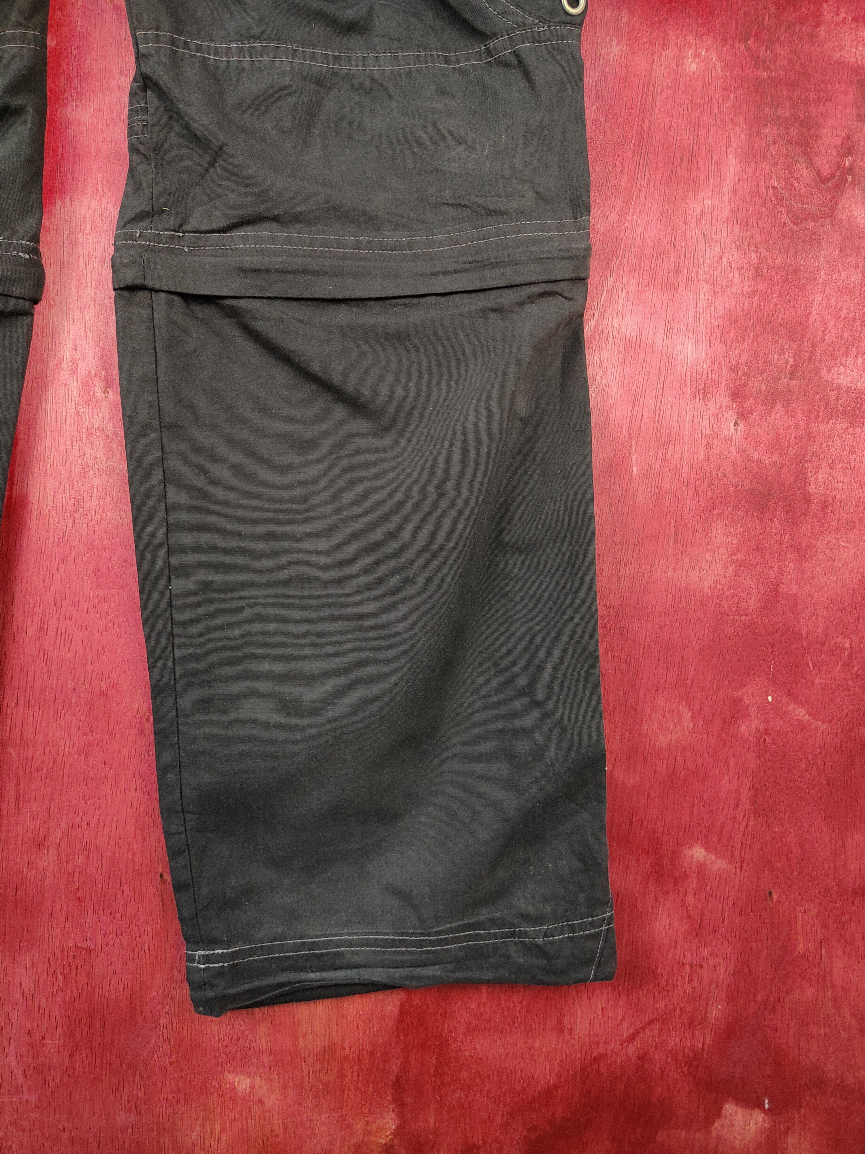 Japanese Brand × Vintage Japanese Brand Black Multi Pocket Tactical Cargo Pants #S498 Size US 35 - 11 Thumbnail