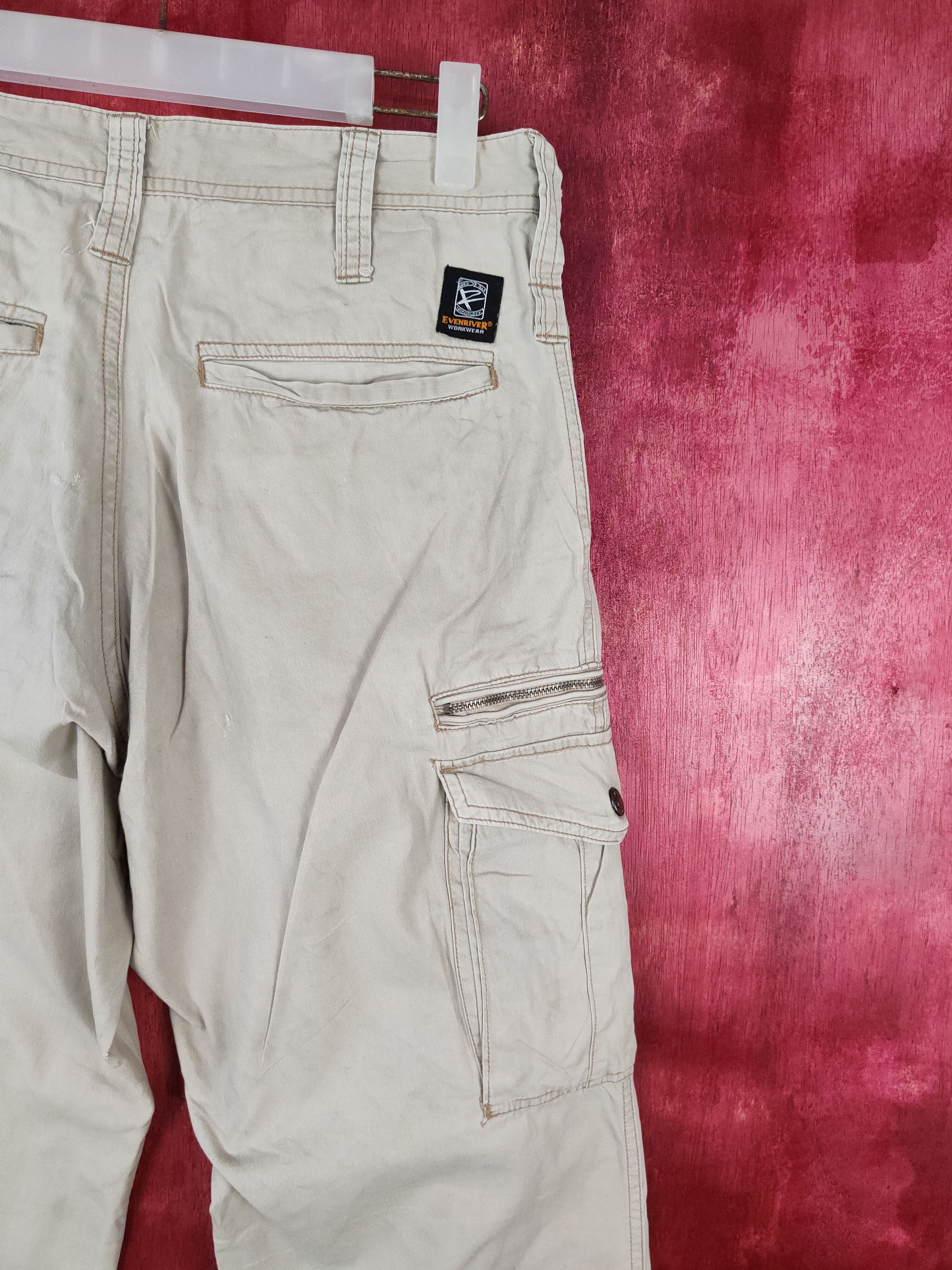 Japanese Brand × Vintage Evenriver® Brown Multi Pocket Tactical Cargo Pants #S497 Size US 30 / EU 46 - 10 Thumbnail