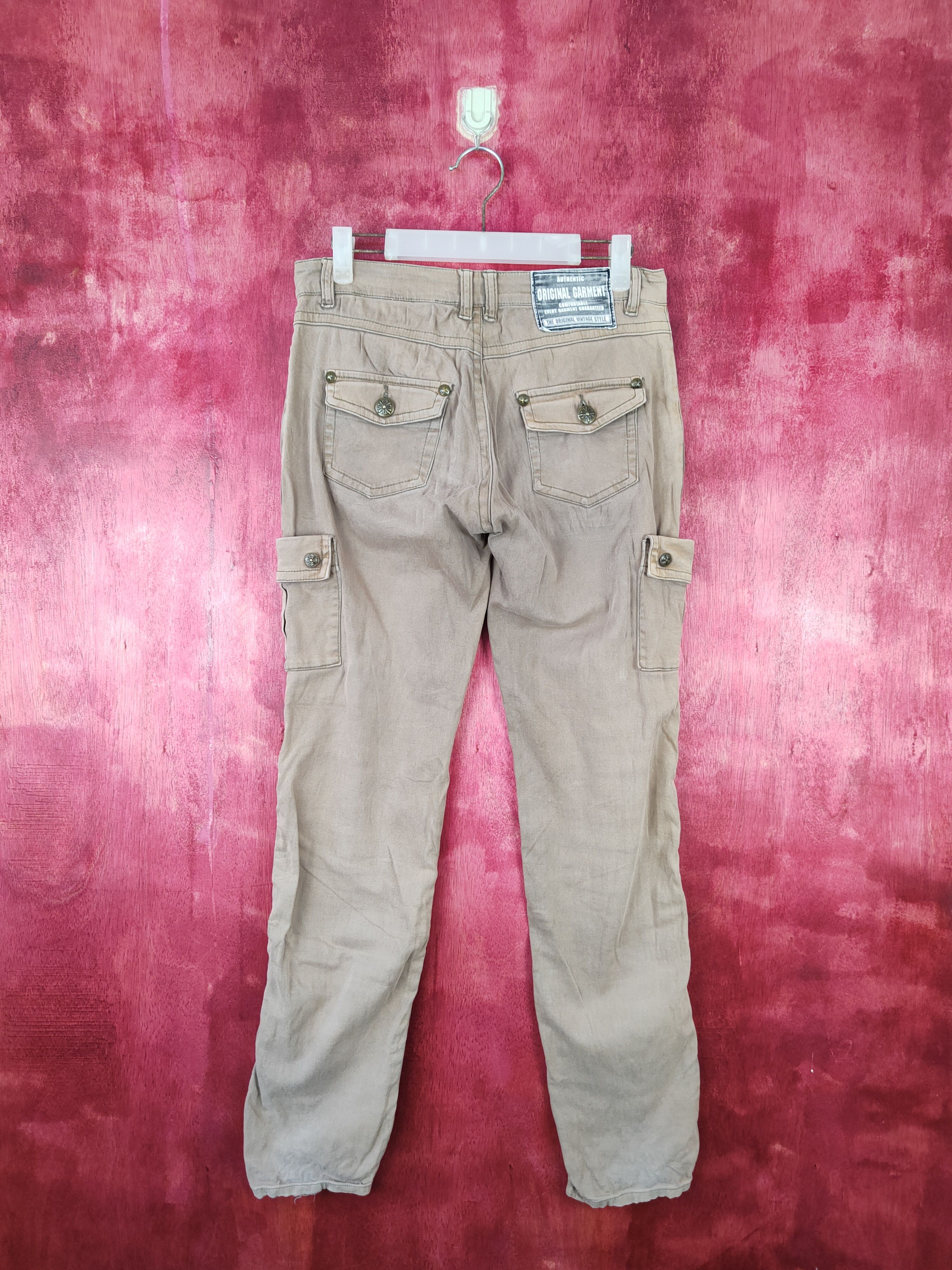 Japanese Brand × Vintage The Vintage Standard Faded Multi Pocket Cargo Pants #S494 Size 29" - 7 Thumbnail