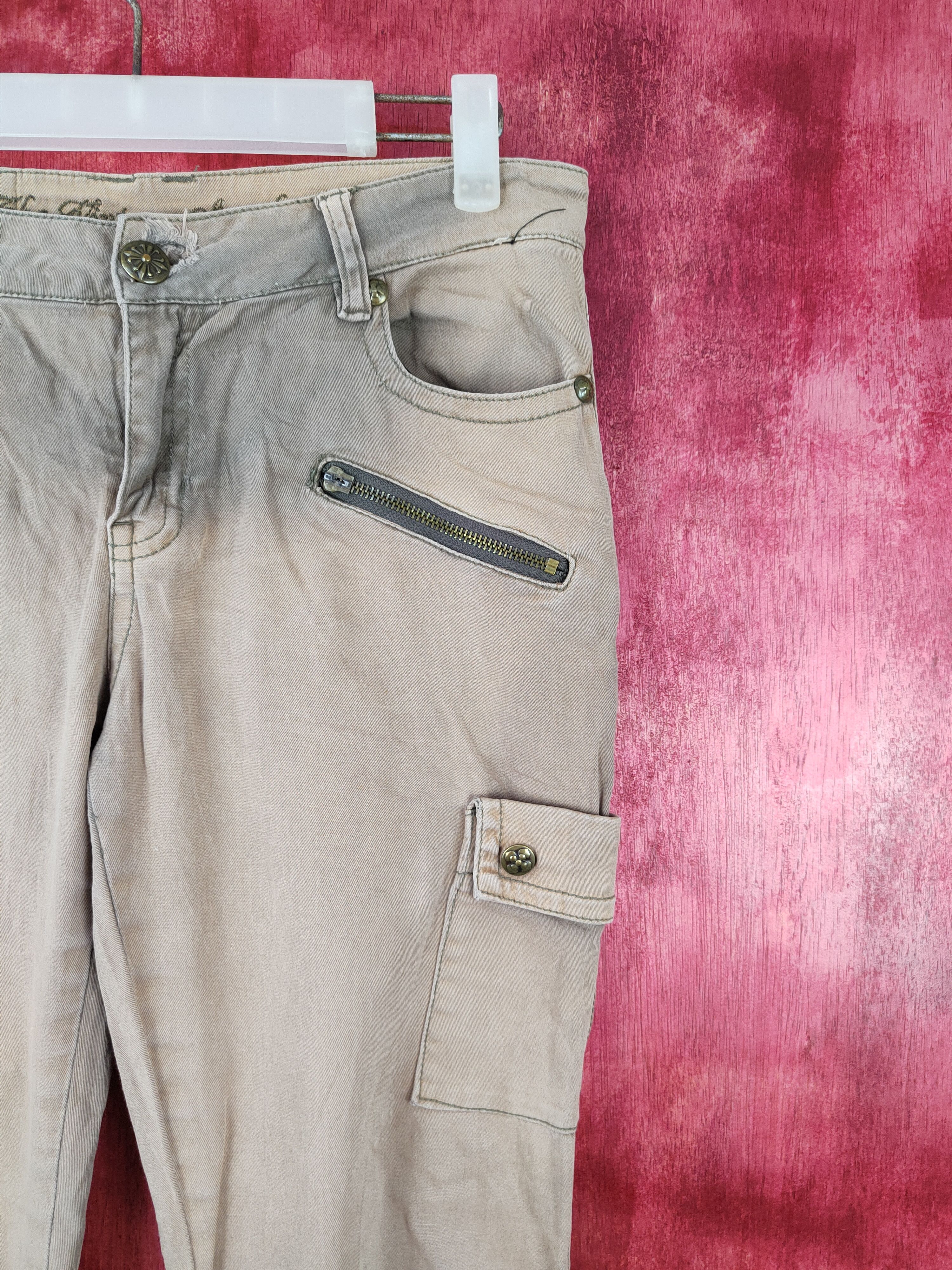 Japanese Brand × Vintage The Vintage Standard Faded Multi Pocket Cargo Pants #S494 Size 29" - 5 Thumbnail