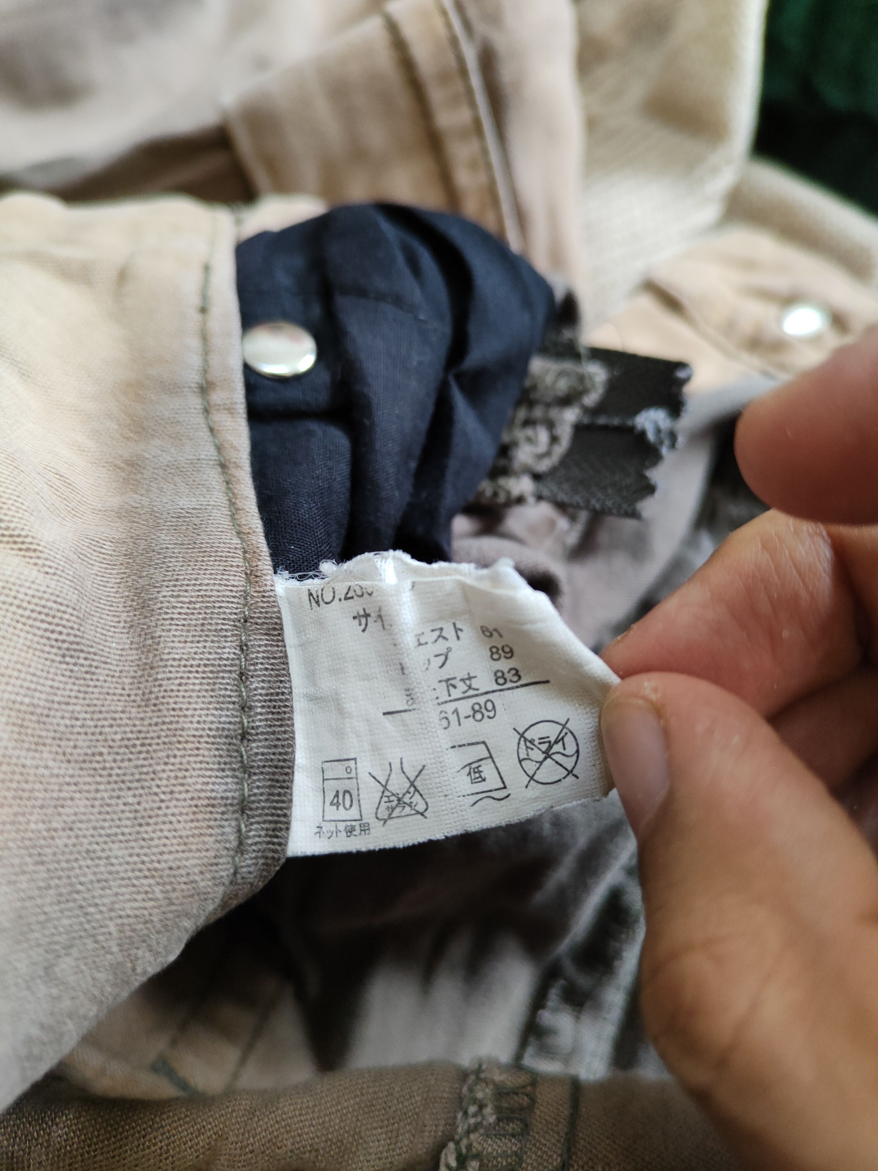 Japanese Brand × Vintage The Vintage Standard Faded Multi Pocket Cargo Pants #S494 Size 29" - 13 Thumbnail
