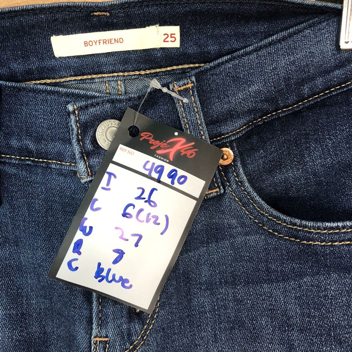 Levi's Levis Blue Denim Pants #4990 Size 25" / US 0 / IT 36 - 9 Thumbnail