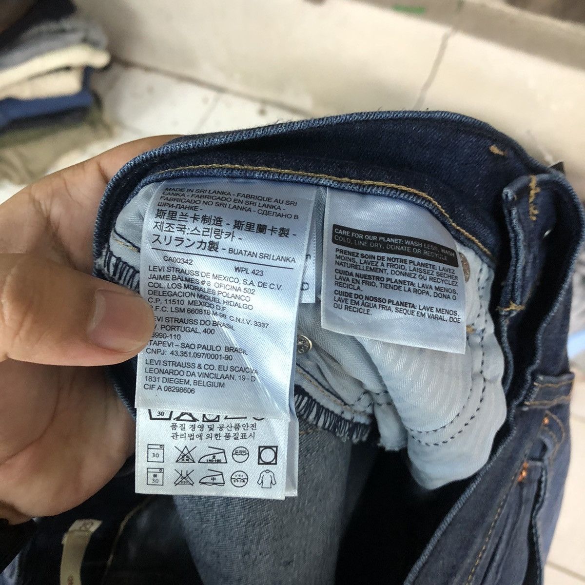 Levi's Levis Blue Denim Pants #4990 Size 25" / US 0 / IT 36 - 18 Thumbnail