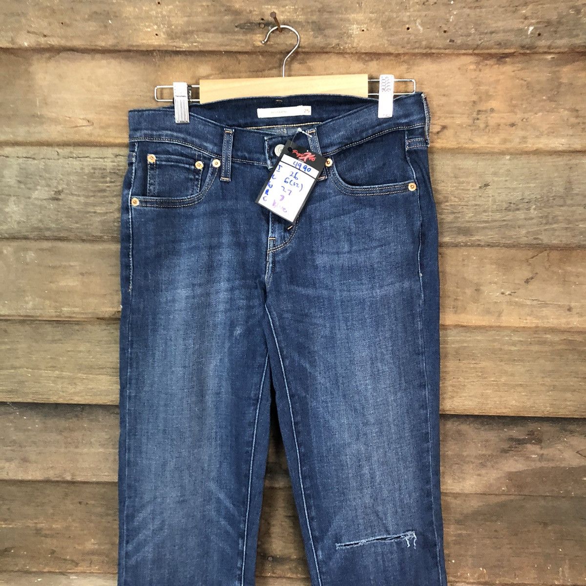 Levi's Levis Blue Denim Pants #4990 Size 25" / US 0 / IT 36 - 2 Thumbnail