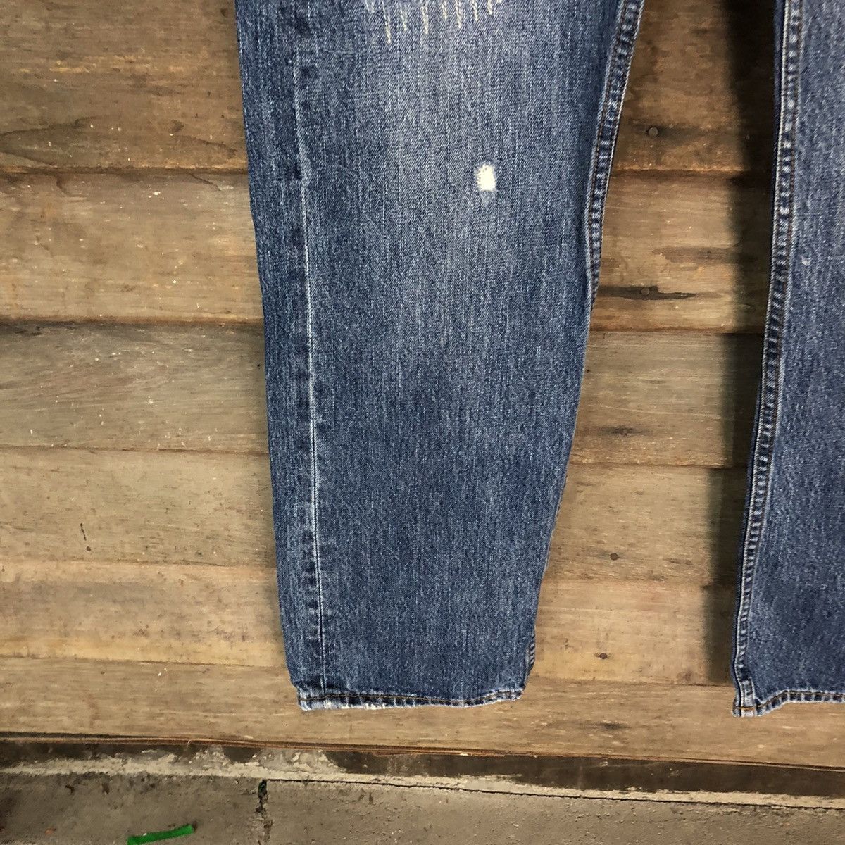 Tommy Jeans Tommy Blue Distressed patchwork Denim Pants #5127 Size 33" - 8 Thumbnail