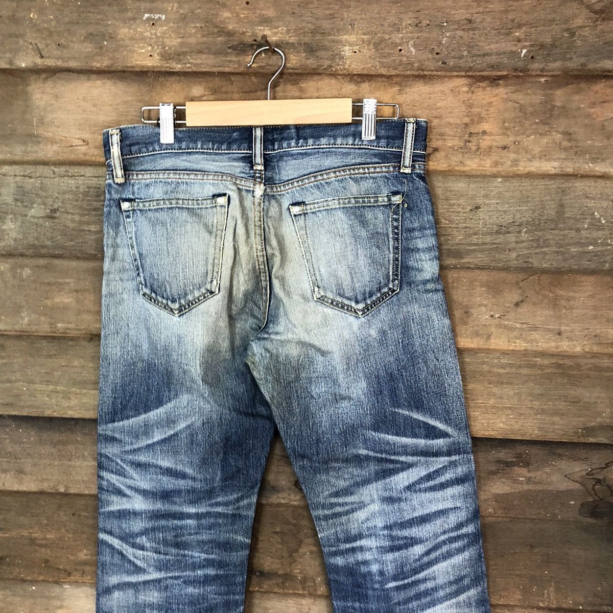 Edition Japan Uniqlo Japan faded Blue Distressed Denim Pants #5126 Size US 30 / EU 46 - 10 Thumbnail
