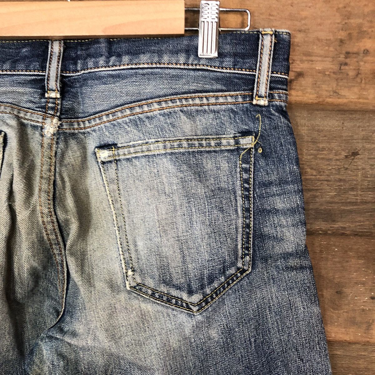 Edition Japan Uniqlo Japan faded Blue Distressed Denim Pants #5126 Size US 30 / EU 46 - 13 Thumbnail