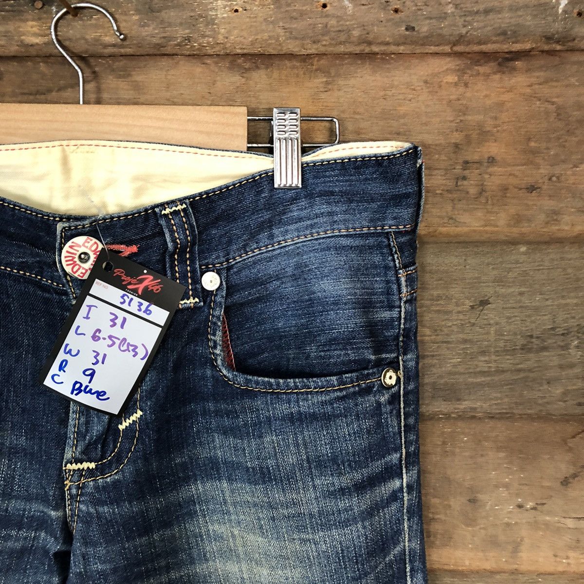 Edwin Edwin vintage Distressed Denim Pants #5136 Size 30" / US 8 / IT 44 - 5 Thumbnail