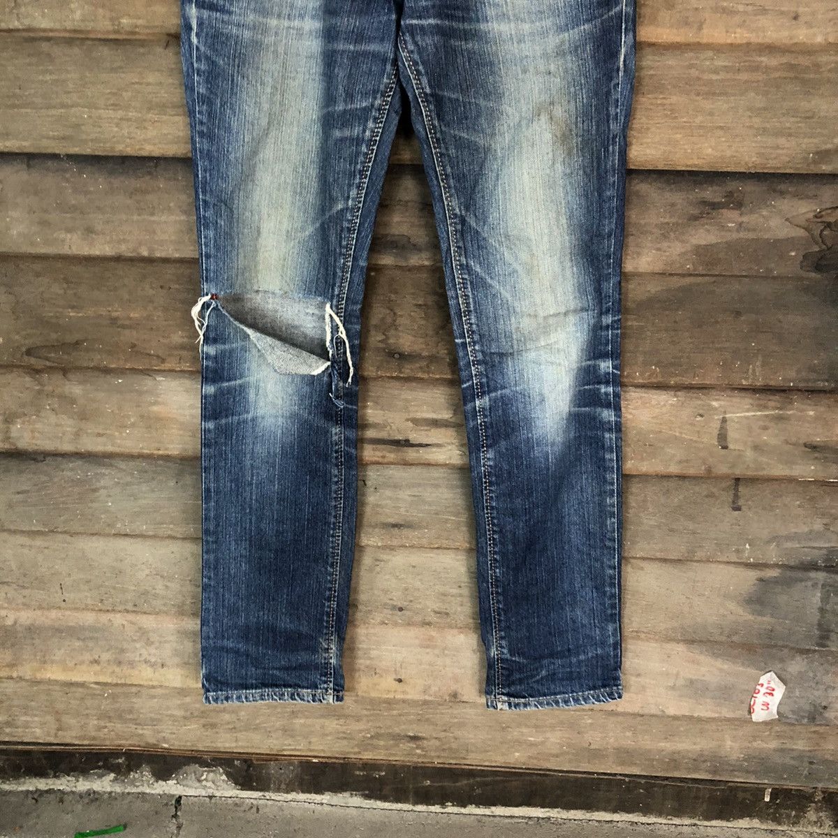 Edwin Edwin vintage Distressed Denim Pants #5136 Size 30" / US 8 / IT 44 - 3 Thumbnail