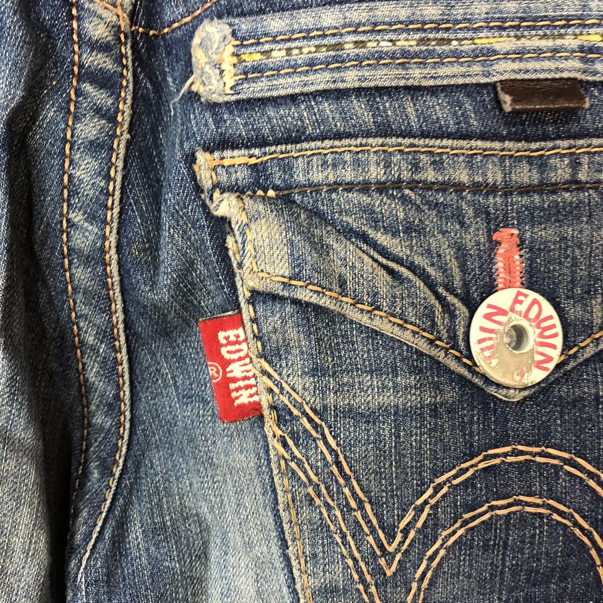Edwin Edwin vintage Distressed Denim Pants #5136 Size 30" / US 8 / IT 44 - 16 Thumbnail