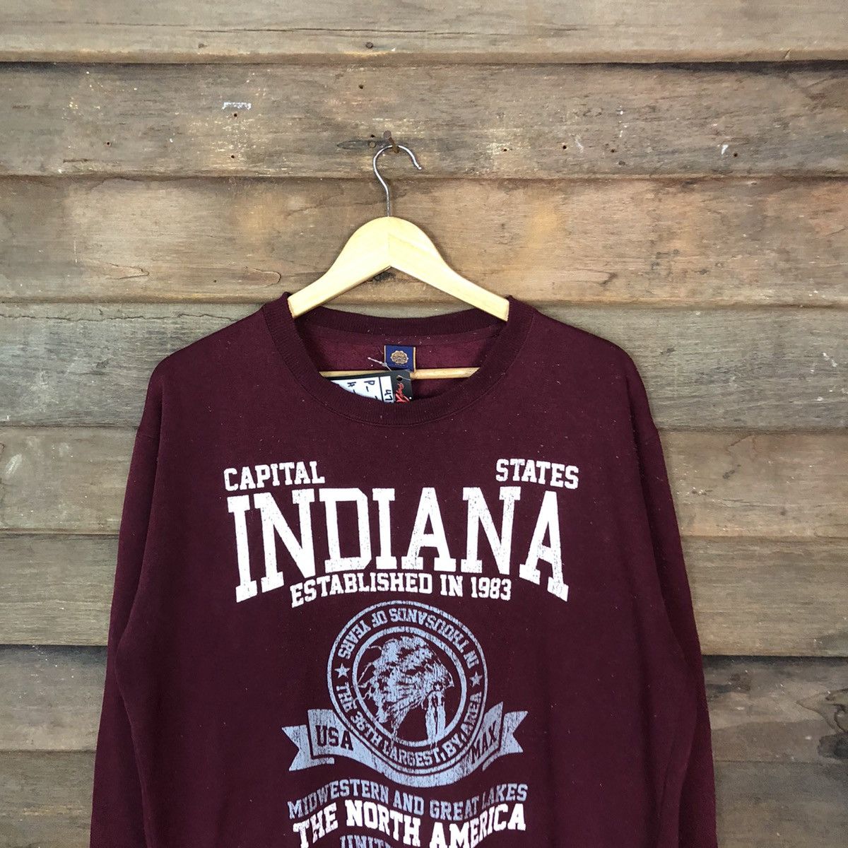 Other Zeky Indiana North America Maroon Sweashirt #4728 Size US L / EU 52-54 / 3 - 2 Thumbnail