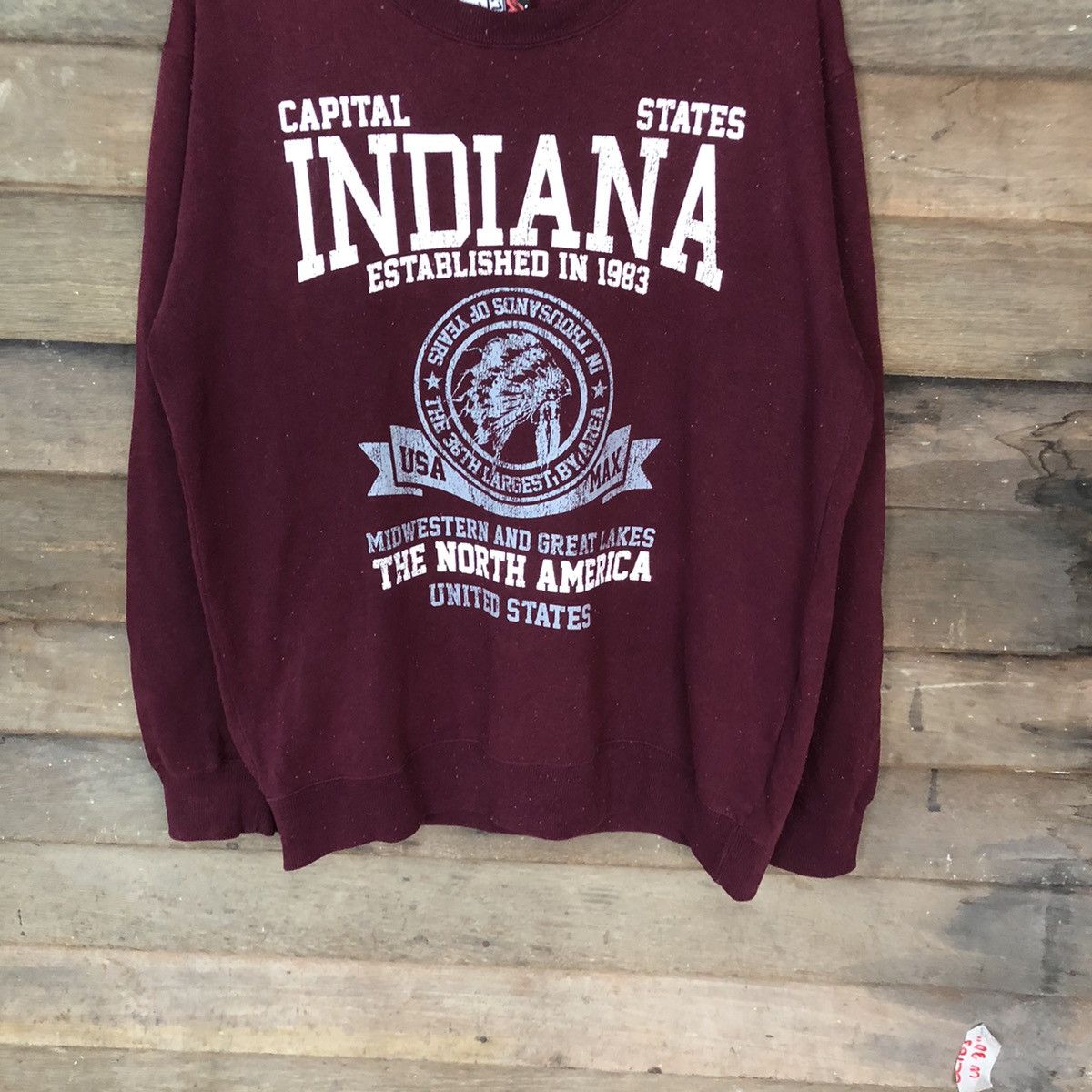 Other Zeky Indiana North America Maroon Sweashirt #4728 Size US L / EU 52-54 / 3 - 3 Thumbnail