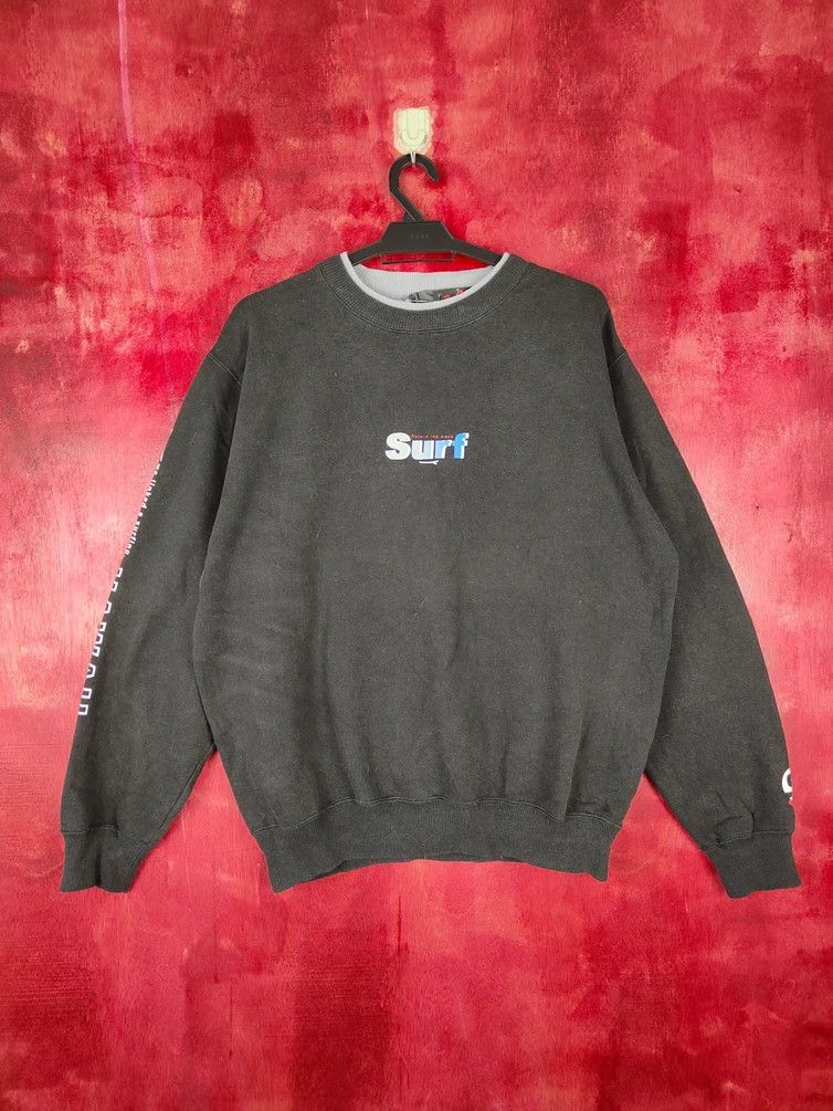 Faded Glory × Japanese Brand Surf style Grass Hither Black Sweatshirt #4853 Size US L / EU 52-54 / 3 - 13 Thumbnail
