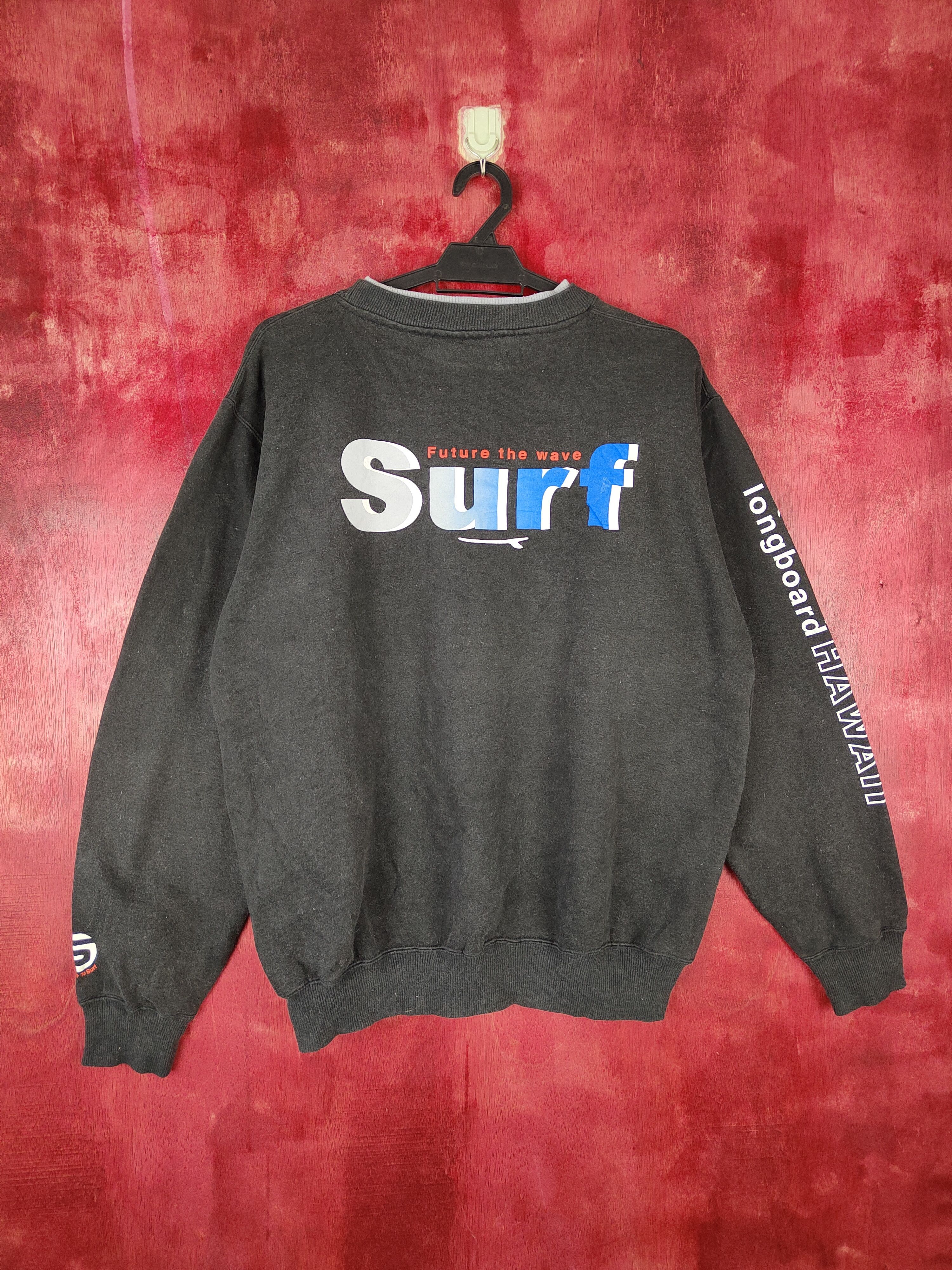 Faded Glory × Japanese Brand Surf style Grass Hither Black Sweatshirt #4853 Size US L / EU 52-54 / 3 - 1 Thumbnail