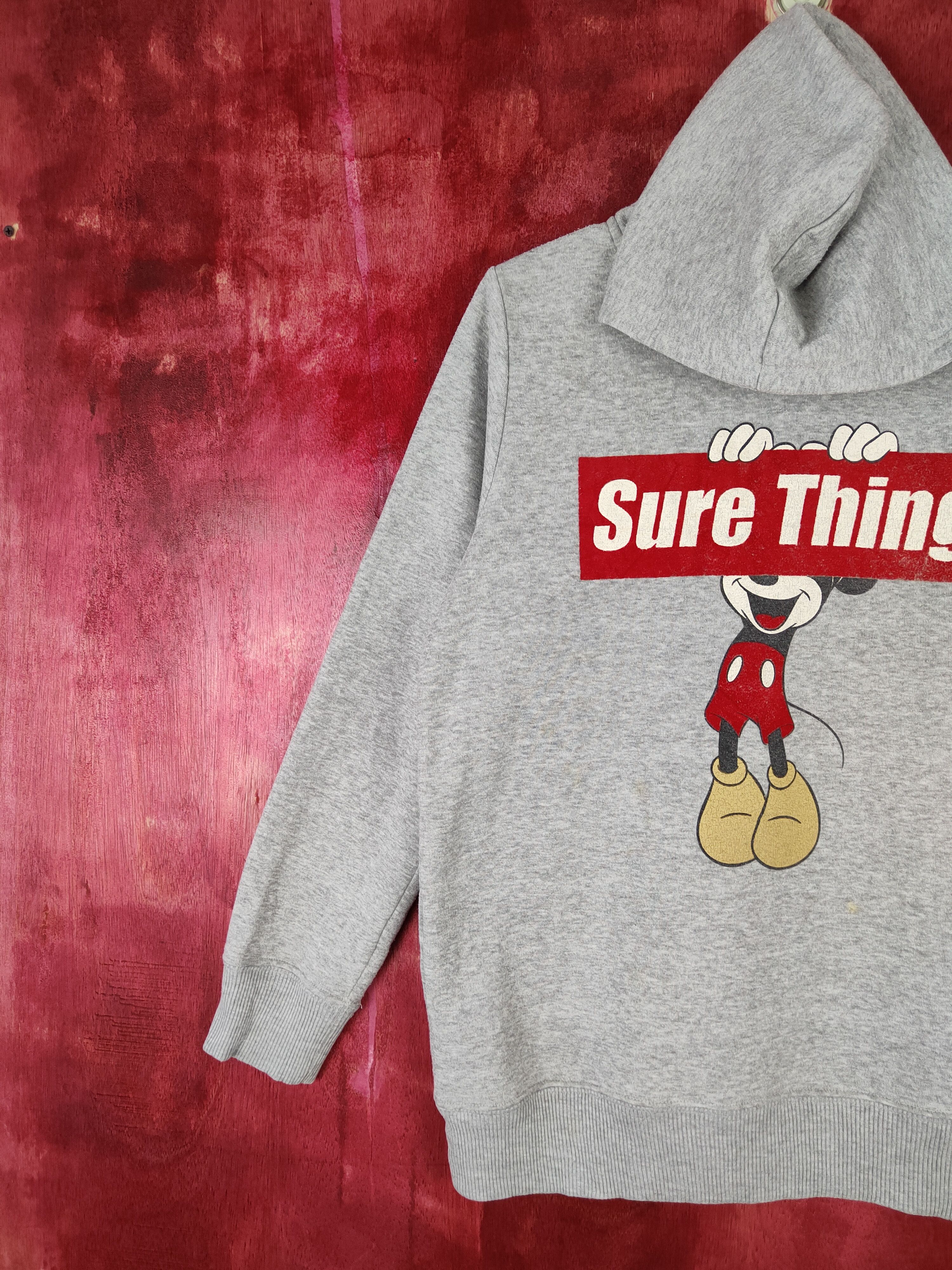 Disney Disney - Mickey mouse sure thing Gray Hoodie Sweatshirt#4855 Size M / US 6-8 / IT 42-44 - 4 Thumbnail
