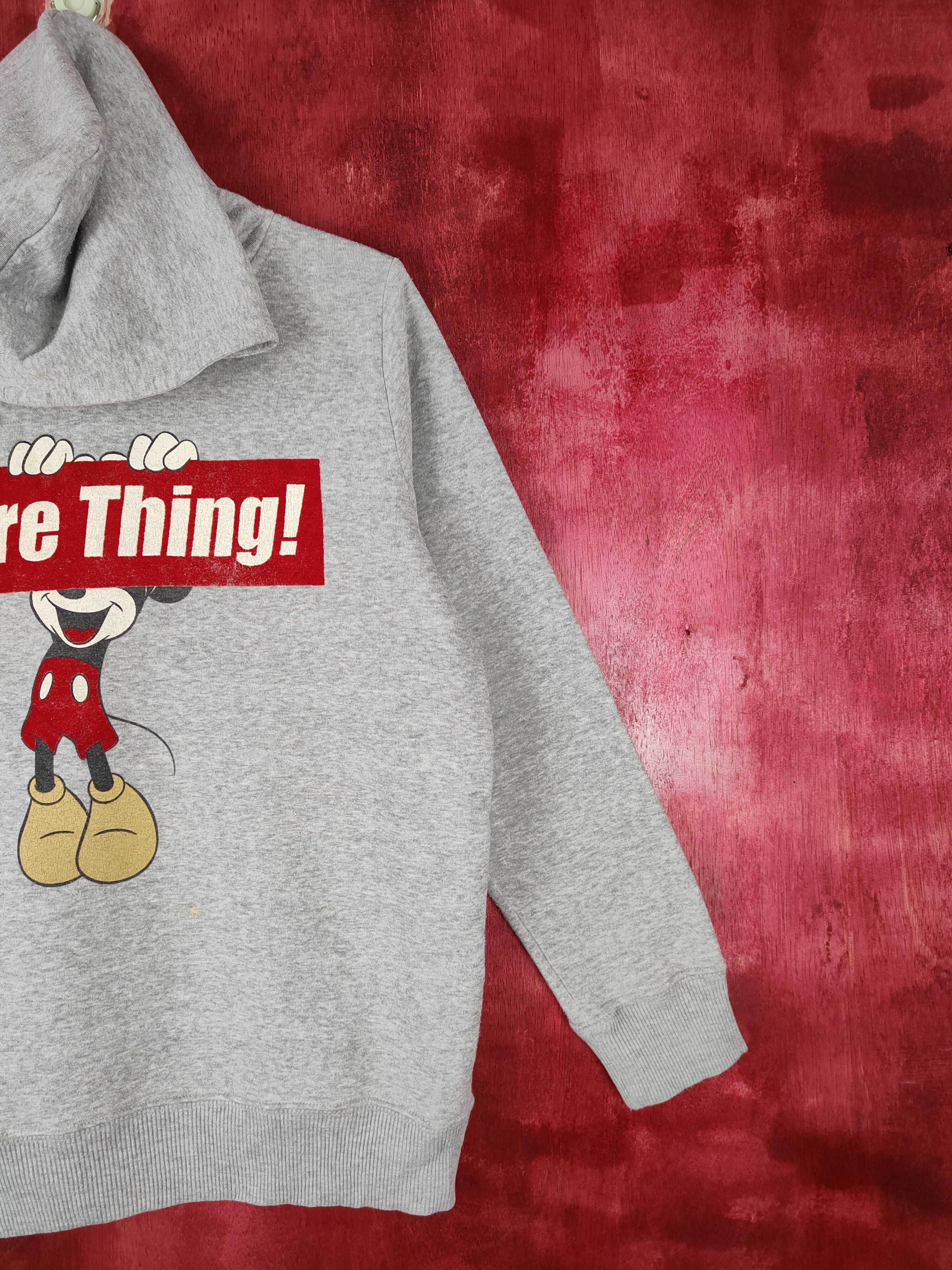 Disney Disney - Mickey mouse sure thing Gray Hoodie Sweatshirt#4855 Size M / US 6-8 / IT 42-44 - 5 Thumbnail