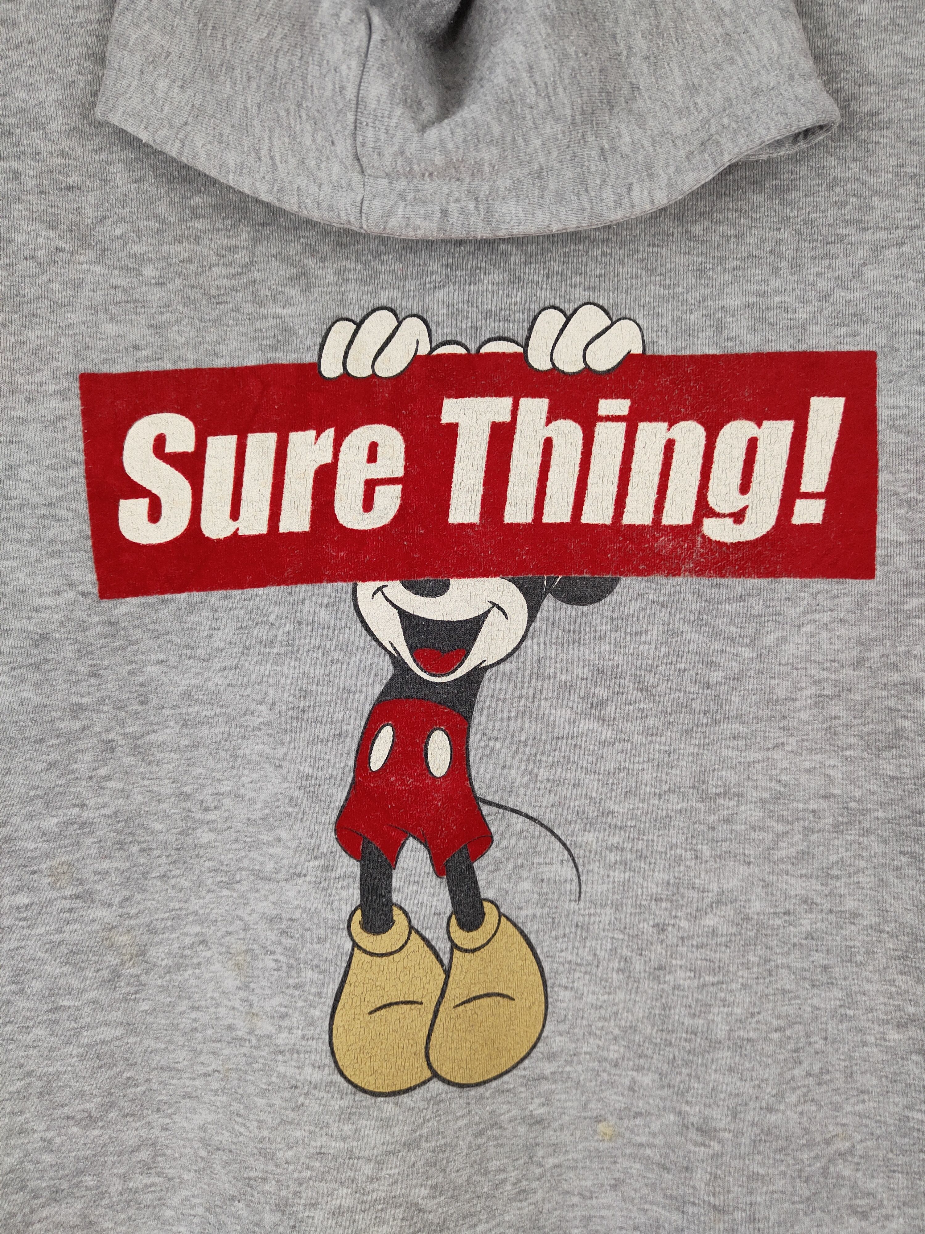 Disney Disney - Mickey mouse sure thing Gray Hoodie Sweatshirt#4855 Size M / US 6-8 / IT 42-44 - 3 Thumbnail