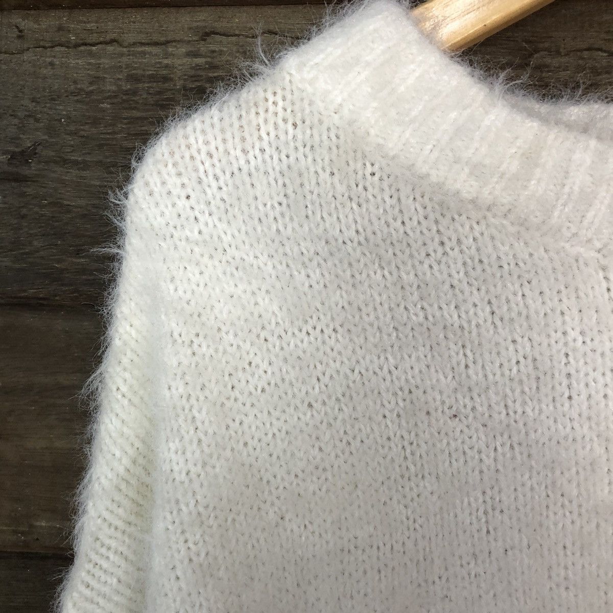 Homespun Knitwear × Japanese Brand × LOWRYS FARM Lowrys Farm Shag Shaggy Fur Mohair Knitwear #7021 Size M / US 6-8 / IT 42-44 - 7 Thumbnail