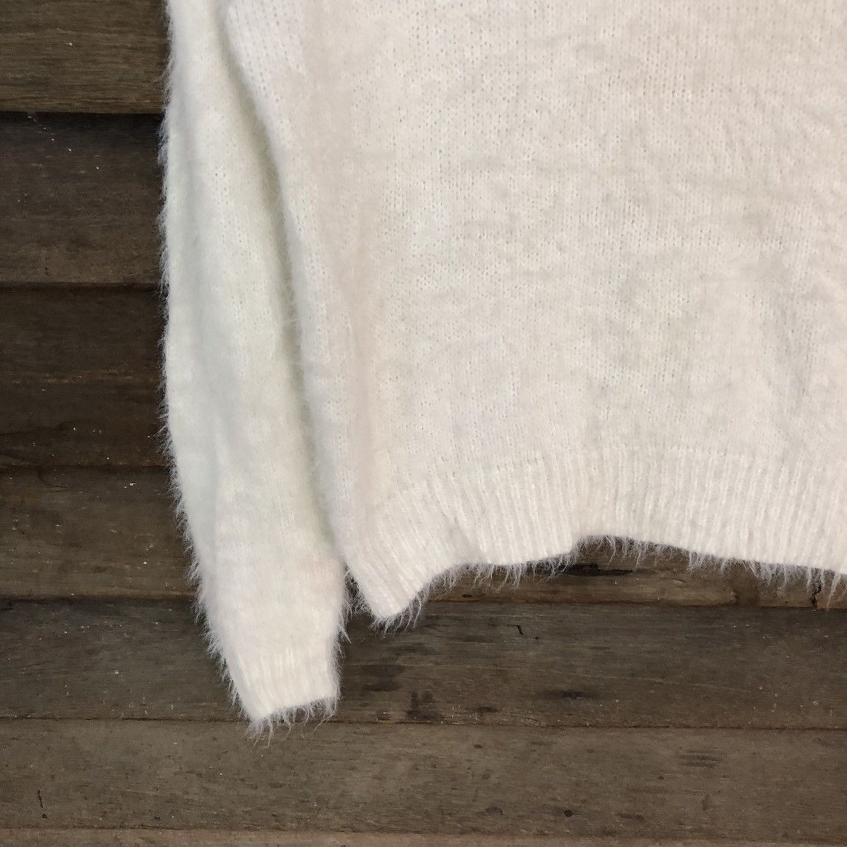 Homespun Knitwear × Japanese Brand × LOWRYS FARM Lowrys Farm Shag Shaggy Fur Mohair Knitwear #7021 Size M / US 6-8 / IT 42-44 - 4 Thumbnail