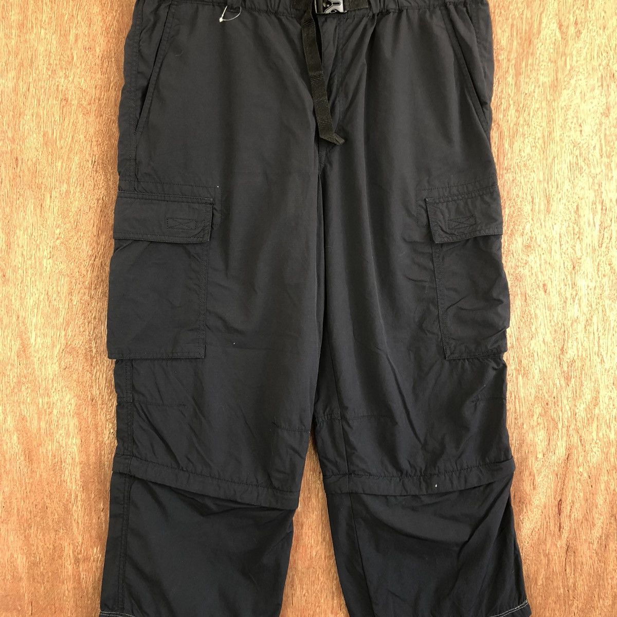 Japanese Brand DLL Uniqlo Black Multipocket Tactical Cargo Pants #c1129 Size US 32 / EU 48 - 4 Thumbnail