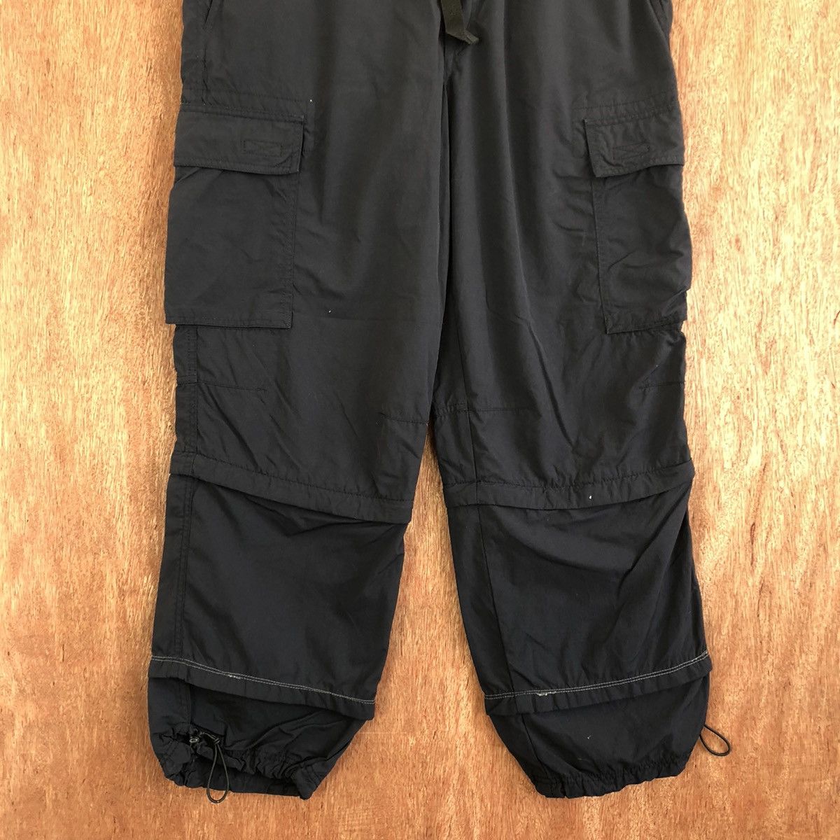 Japanese Brand DLL Uniqlo Black Multipocket Tactical Cargo Pants #c1129 Size US 32 / EU 48 - 3 Thumbnail