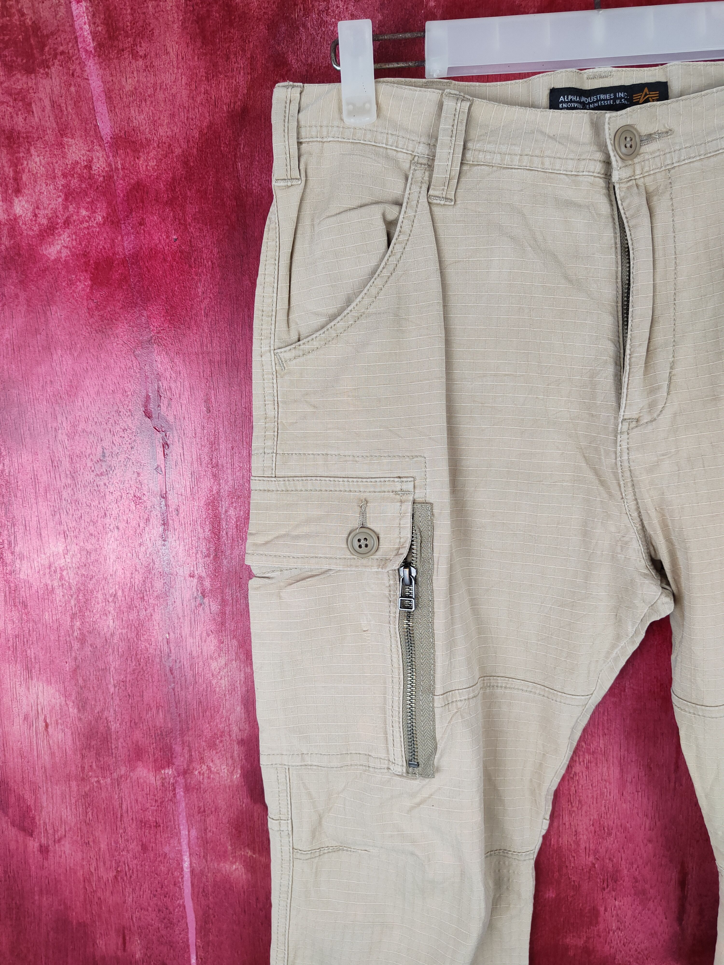 Alpha Industries Alpha Industries Inc. Brown Multi Pocket Cargo Pants #S487 Size US 32 / EU 48 - 3 Thumbnail