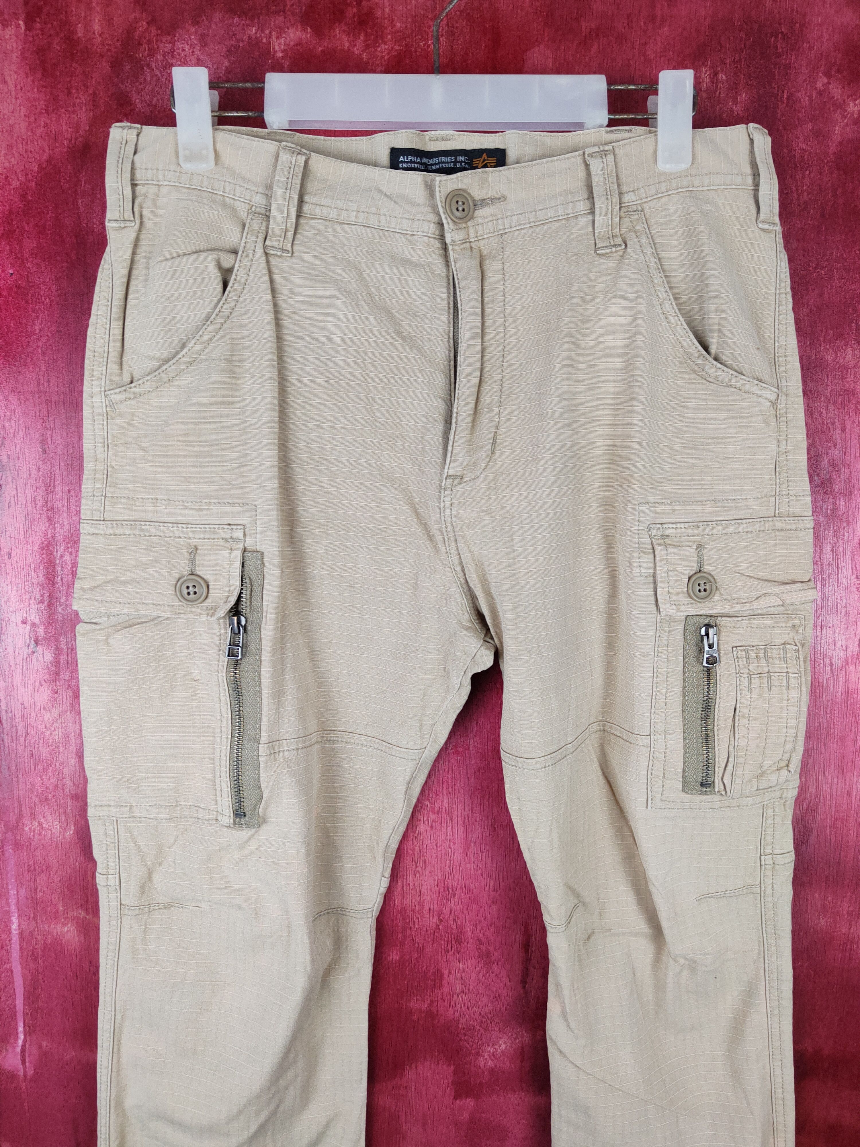 Alpha Industries Alpha Industries Inc. Brown Multi Pocket Cargo Pants #S487 Size US 32 / EU 48 - 2 Thumbnail