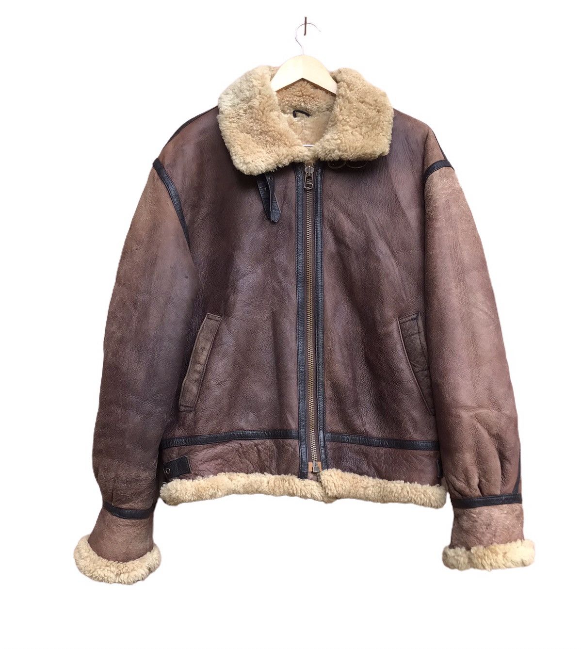 Genuine Leather B3 Military Shearling Winter Session Sheepskin Coat Size US M / EU 48-50 / 2 - 1 Thumbnail