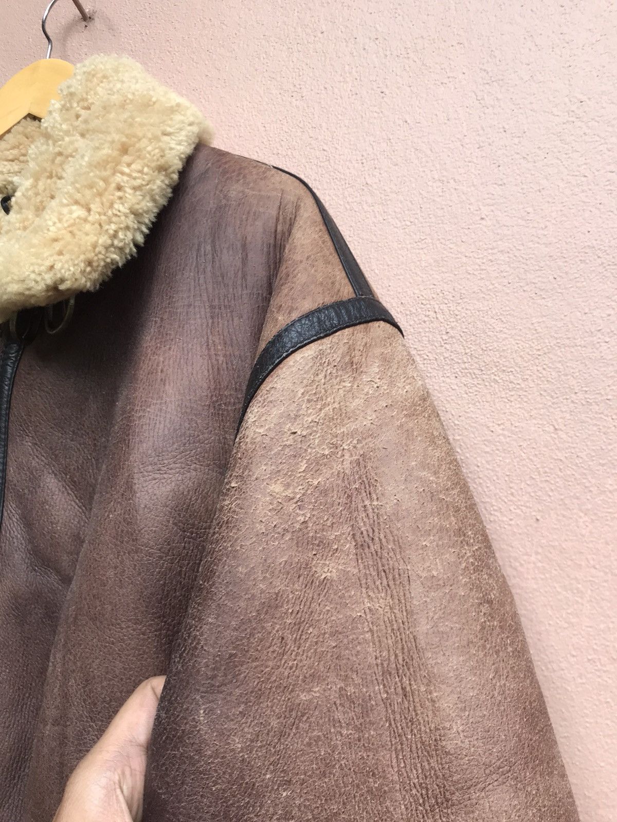 Genuine Leather B3 Military Shearling Winter Session Sheepskin Coat Size US M / EU 48-50 / 2 - 14 Thumbnail